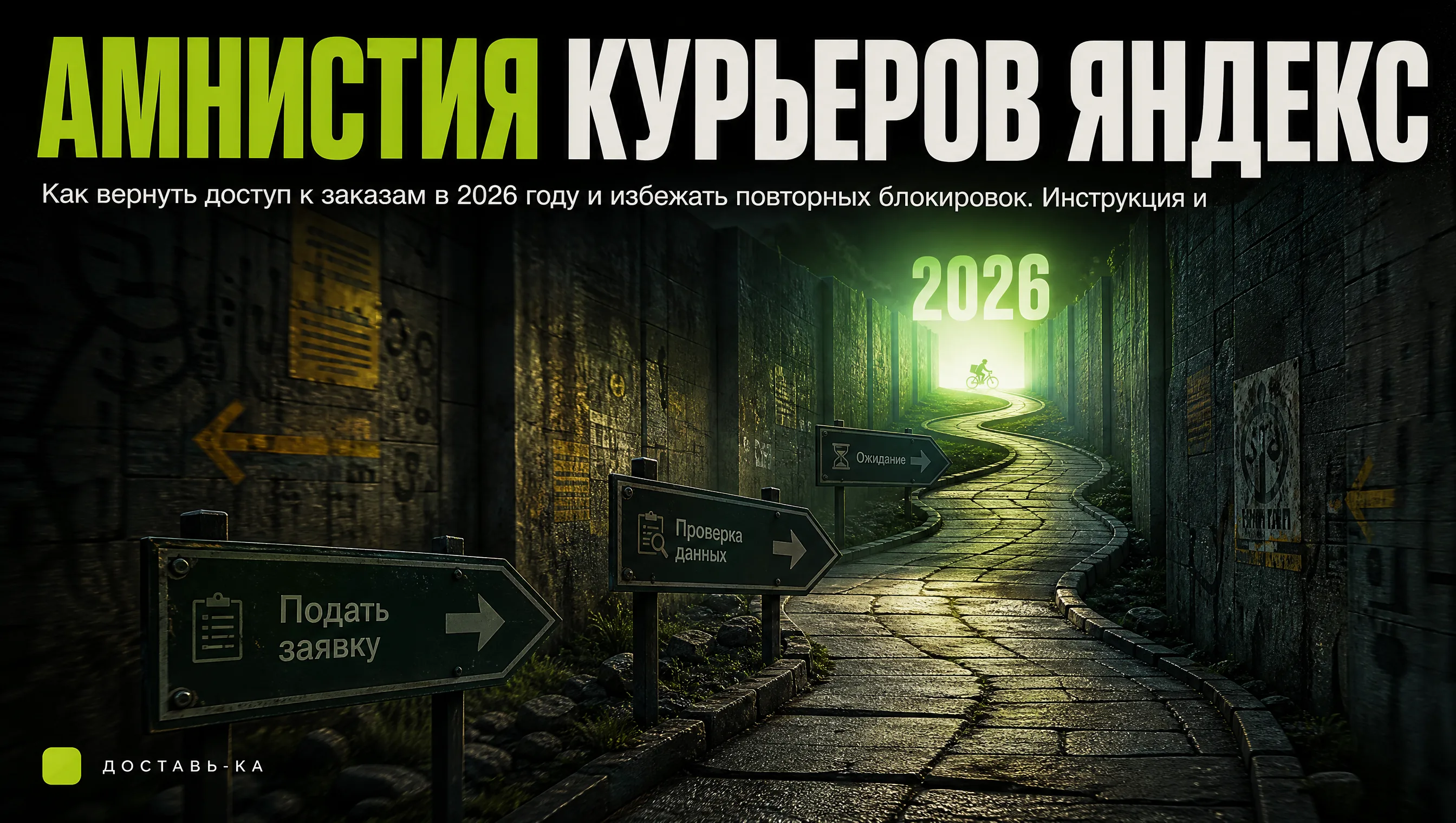 "Амнистия" для заблокированных курьеров Яндекса: что это и как вернуть доступ в 2026