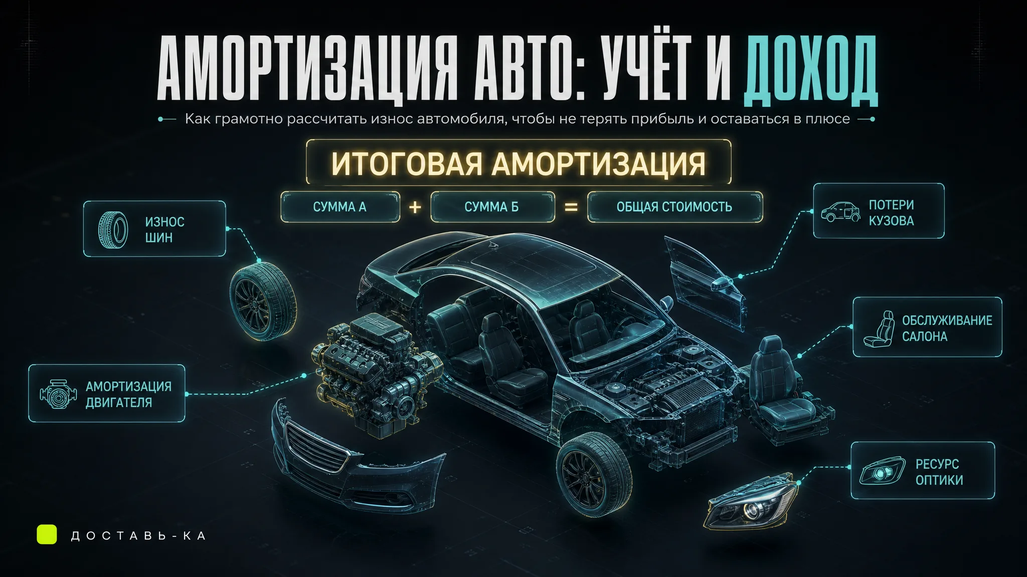 Средняя амортизация автомобиля на 1 км: как влияет на доход курьера в 2026 году