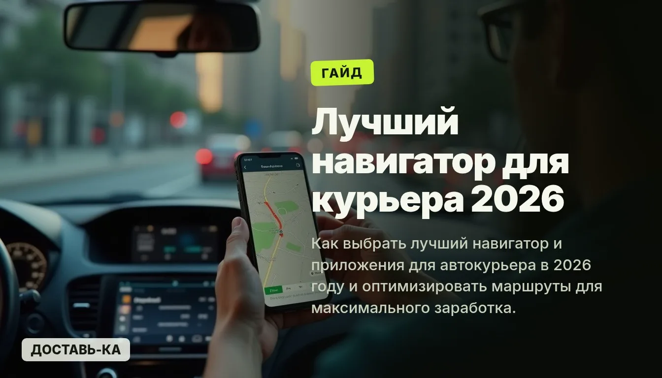 Лучший навигатор для курьера в 2026 году: выбор и оптимизация маршрута