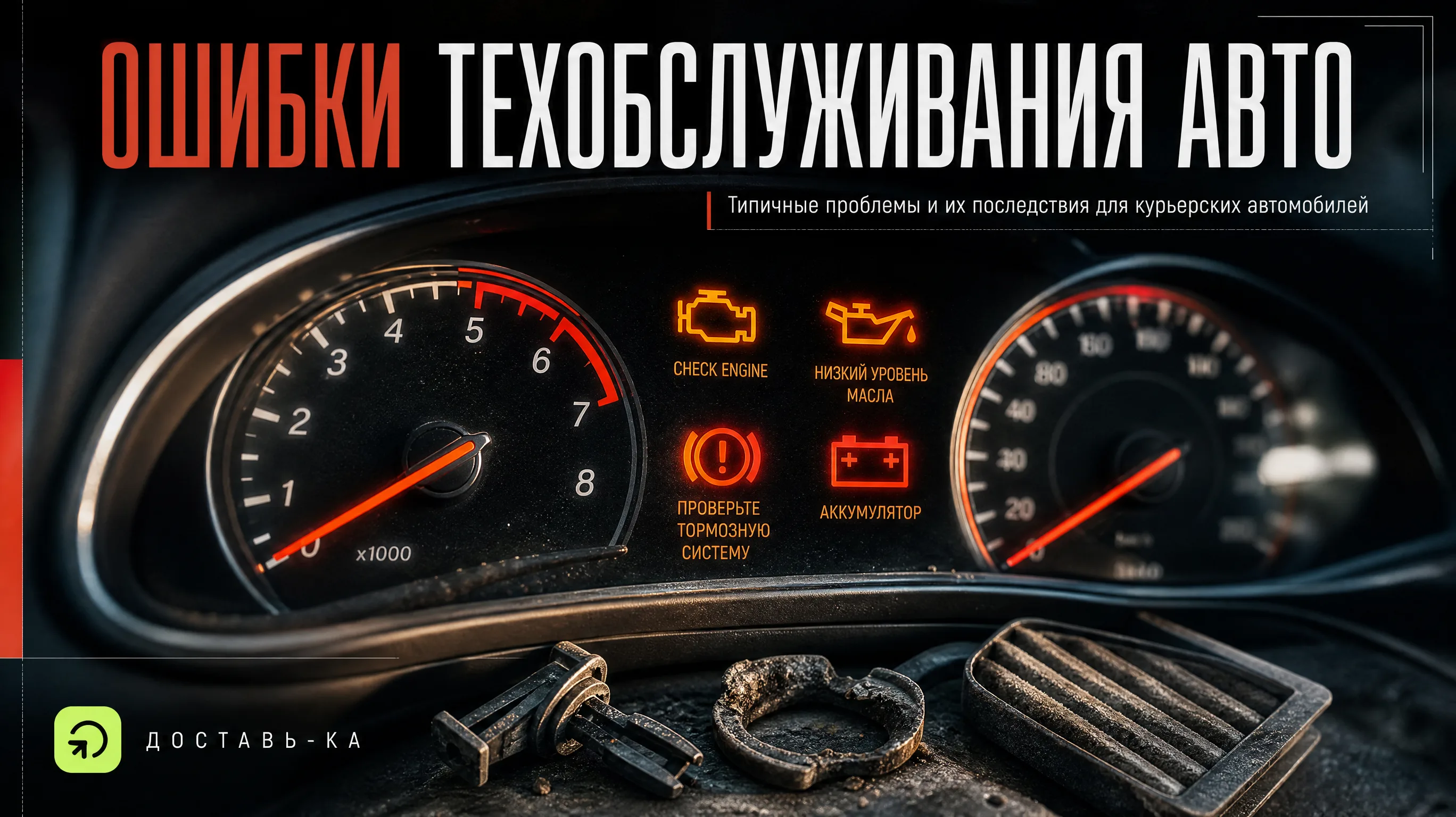Техобслуживание авто для курьера: типичные ошибки и их цена в 2026 году