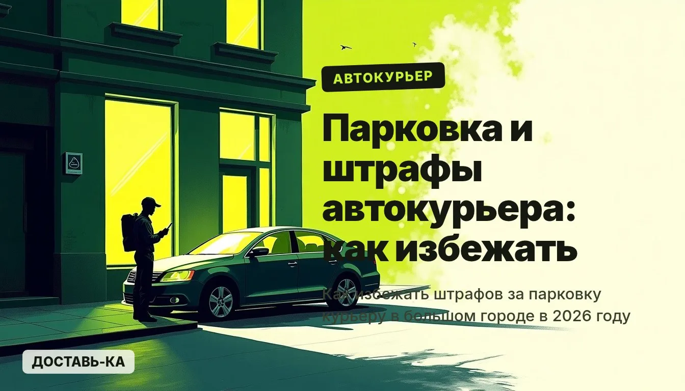 Штрафы за парковку курьера: как избежать в 2026 году