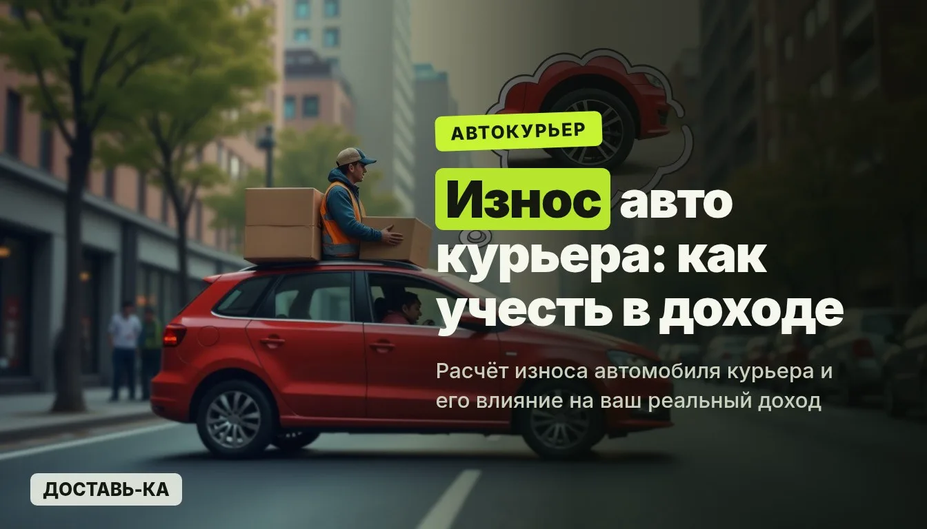 Износ автомобиля курьера: как рассчитать и учесть в доходе 2026