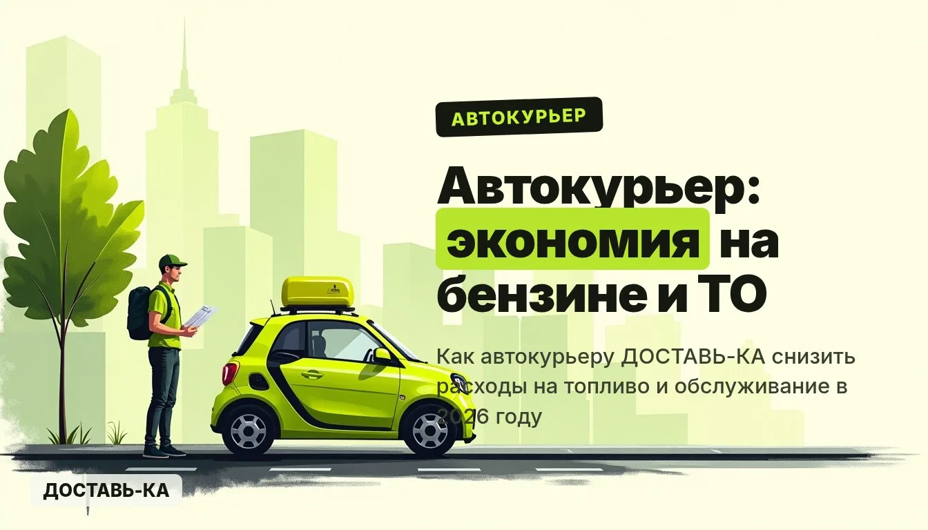 Автокурьер: как экономить на бензине и обслуживании авто в 2026 году
