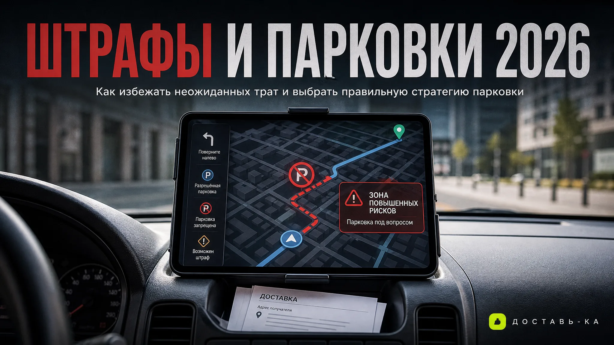 Автокурьер: штрафы и парковки — как избежать лишних расходов в 2026 году