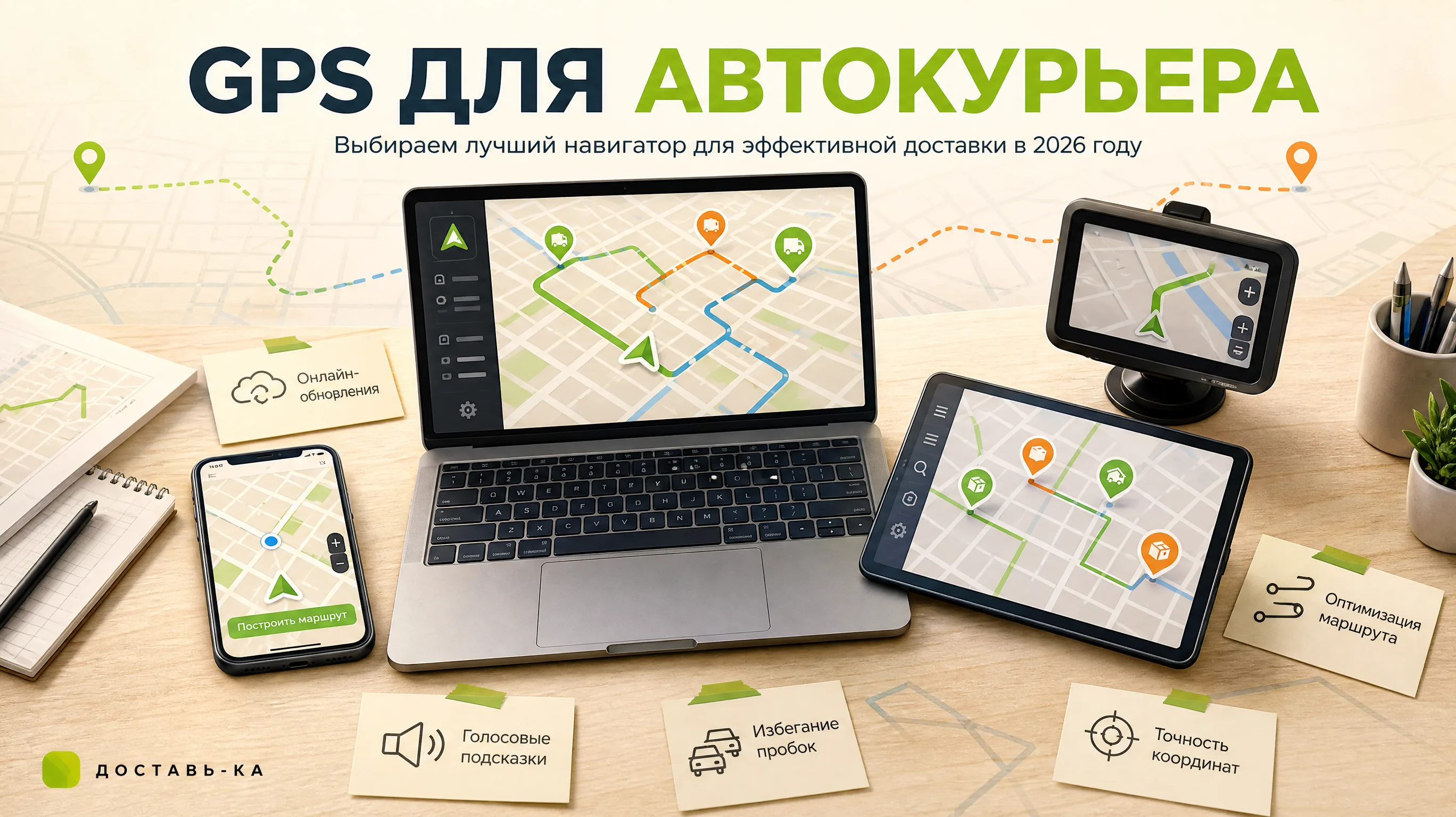 GPS навигатор для автокурьера: какой выбрать в 2026 году для точной доставки?