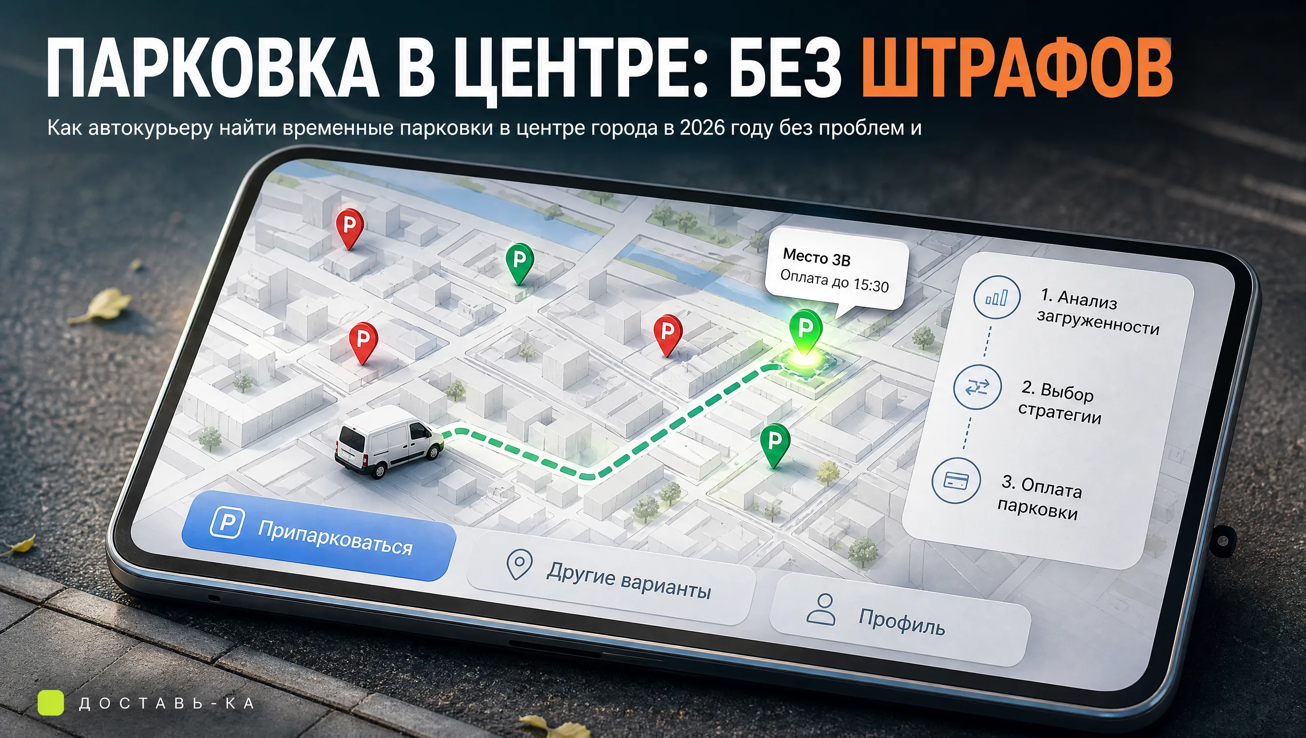 Автокурьер: лайфхаки по временным парковкам в центре города в 2026 году