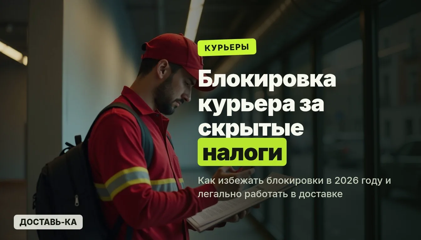 Блокировка курьера за скрытые налоги: причины и последствия в 2026 году
