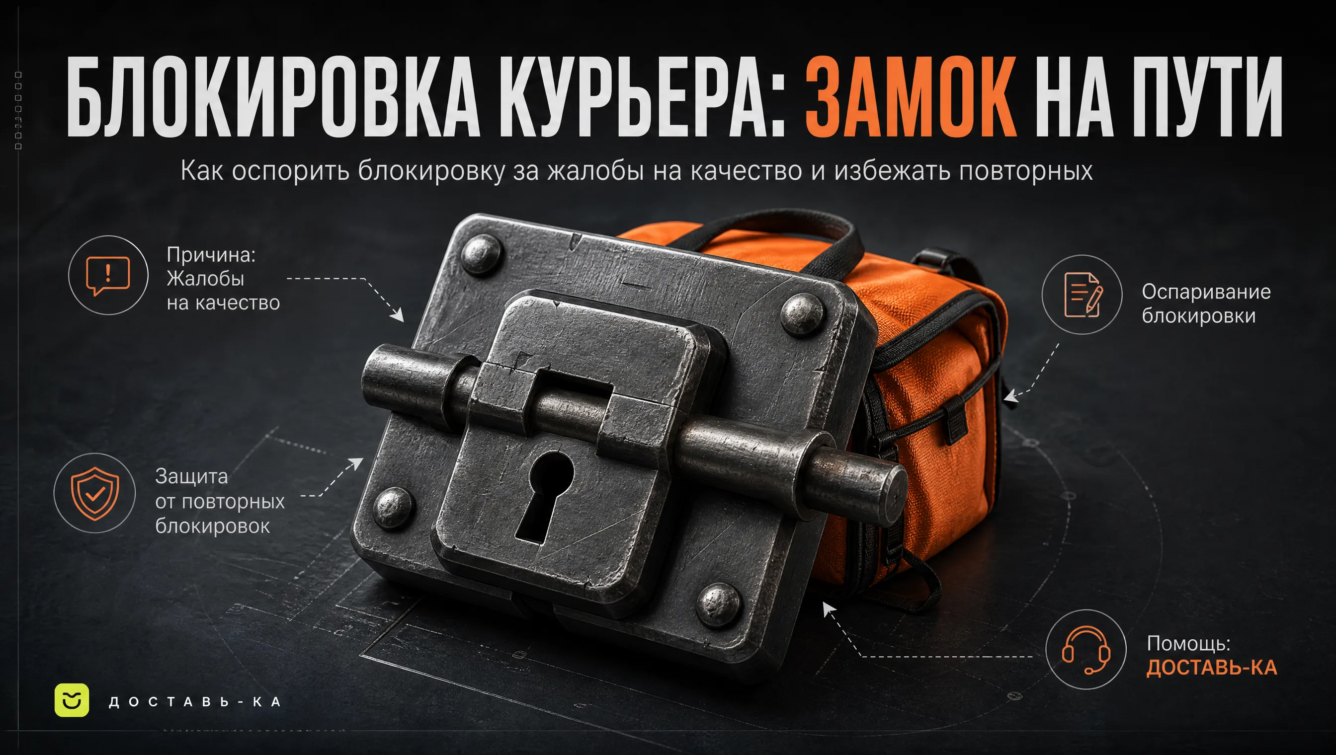 Блокировка курьера за жалобы на качество обслуживания: как обжаловать в 2026 году