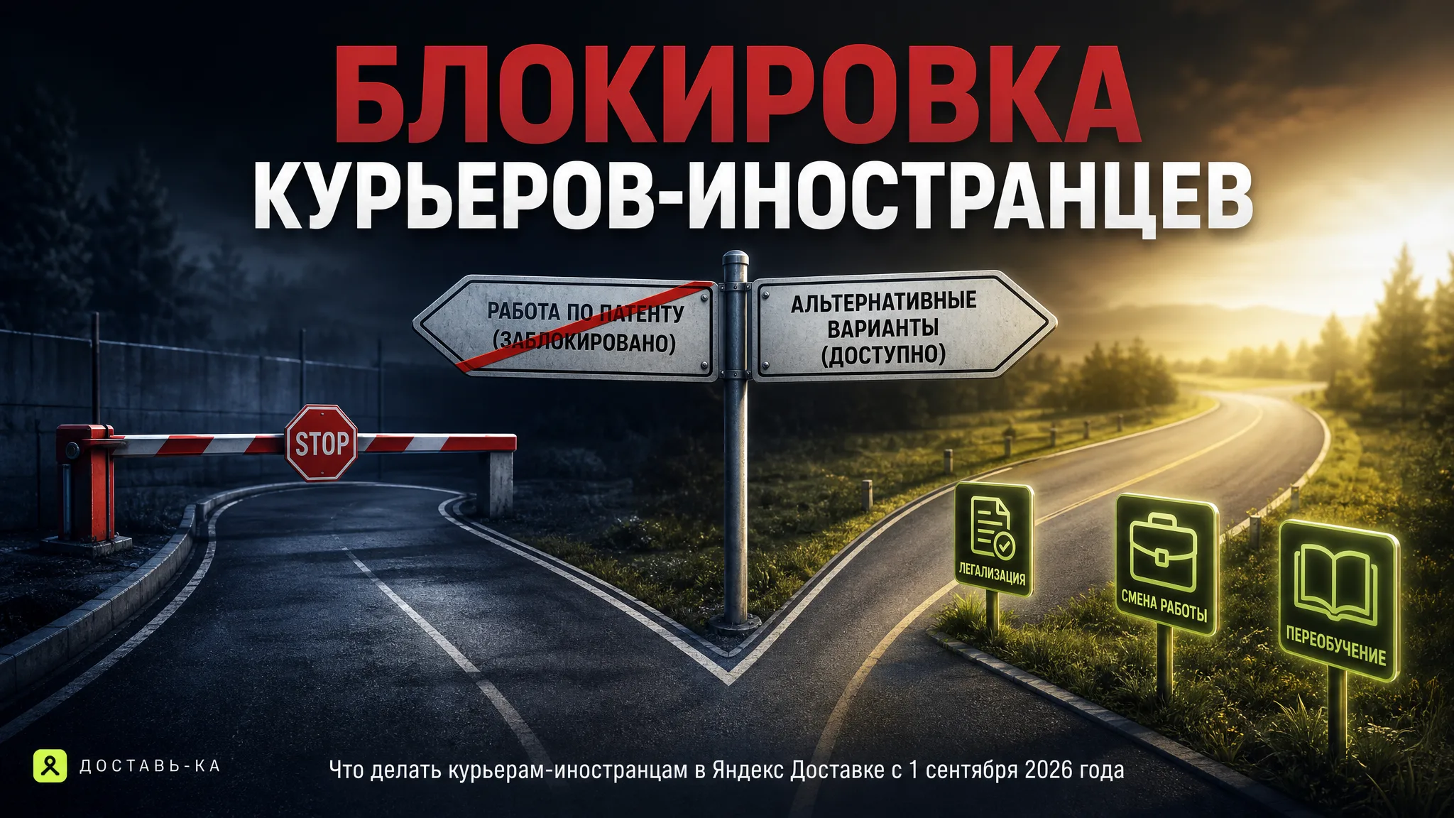 Блокировка курьеров-иностранцев с 1 сентября 2026: что делать