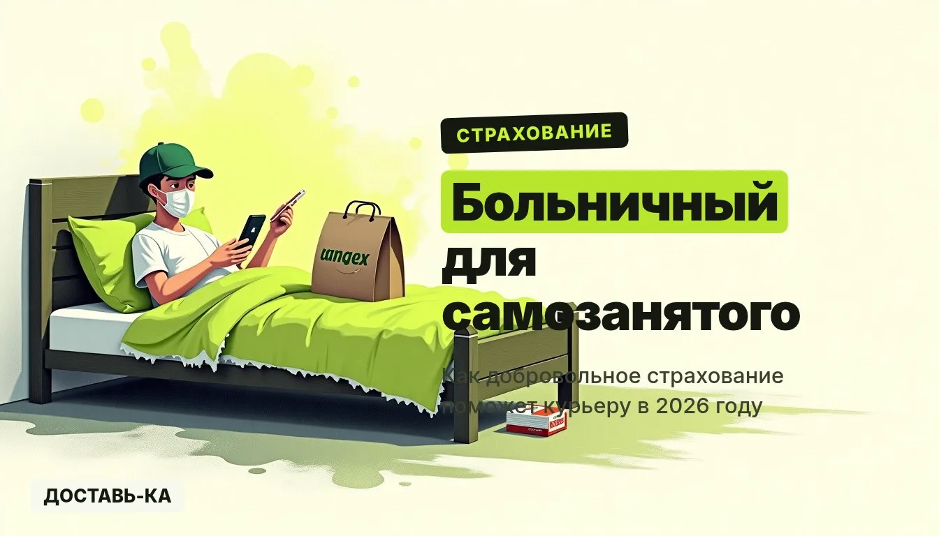 Больничный для самозанятого курьера в 2026 году: как оформить и сколько платят