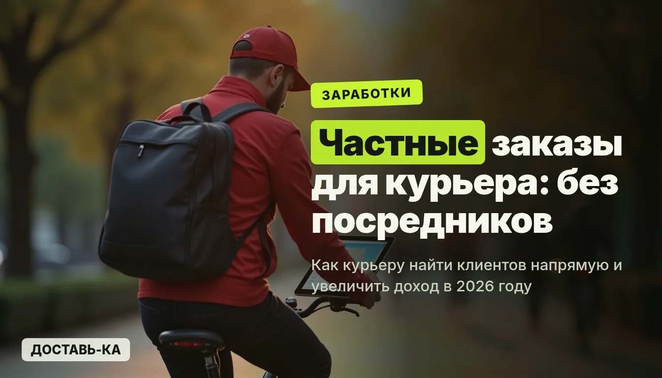 Частные заказы для курьера: как найти клиентов без посредников в 2026