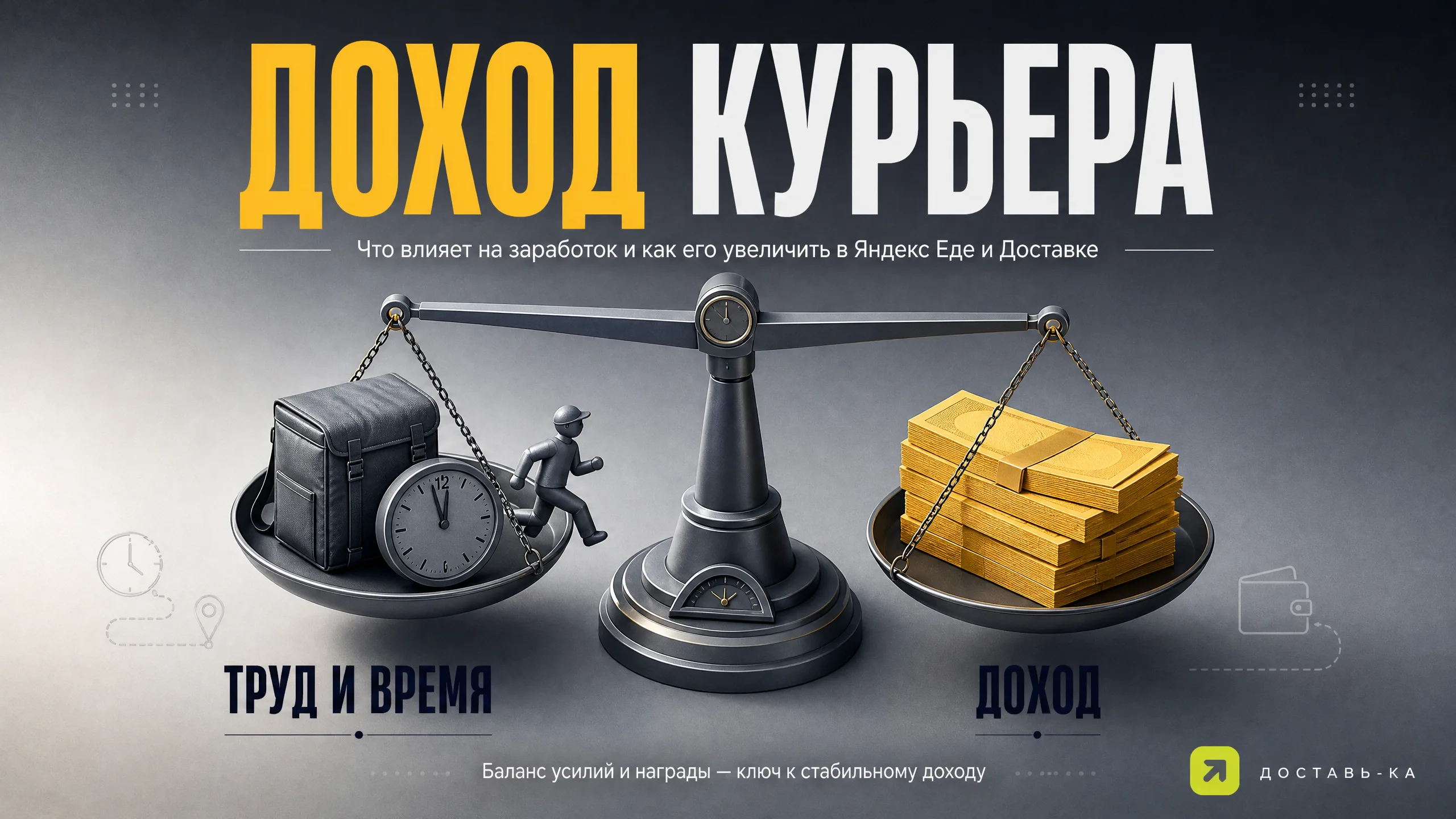 Доход курьера: сколько в среднем зарабатывают курьеры в Яндекс Еде и Доставке в 2026 году