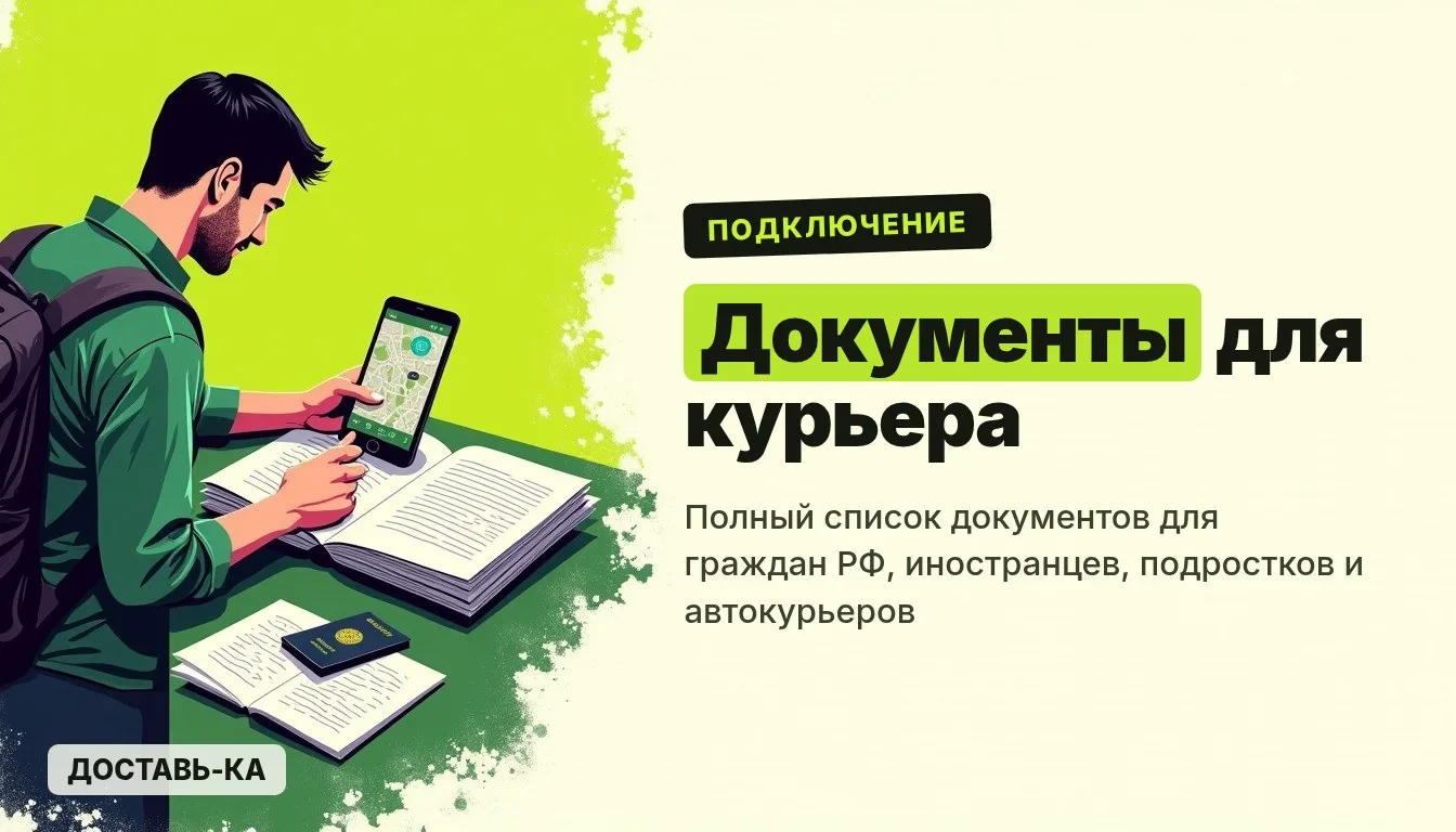 Какие документы для курьера Яндекс Еды и Доставки нужны в 2026 году