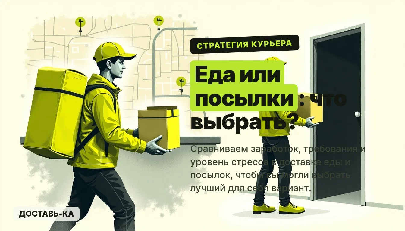 Доставка еды или посылок в 2026 году: что выгоднее курьеру?