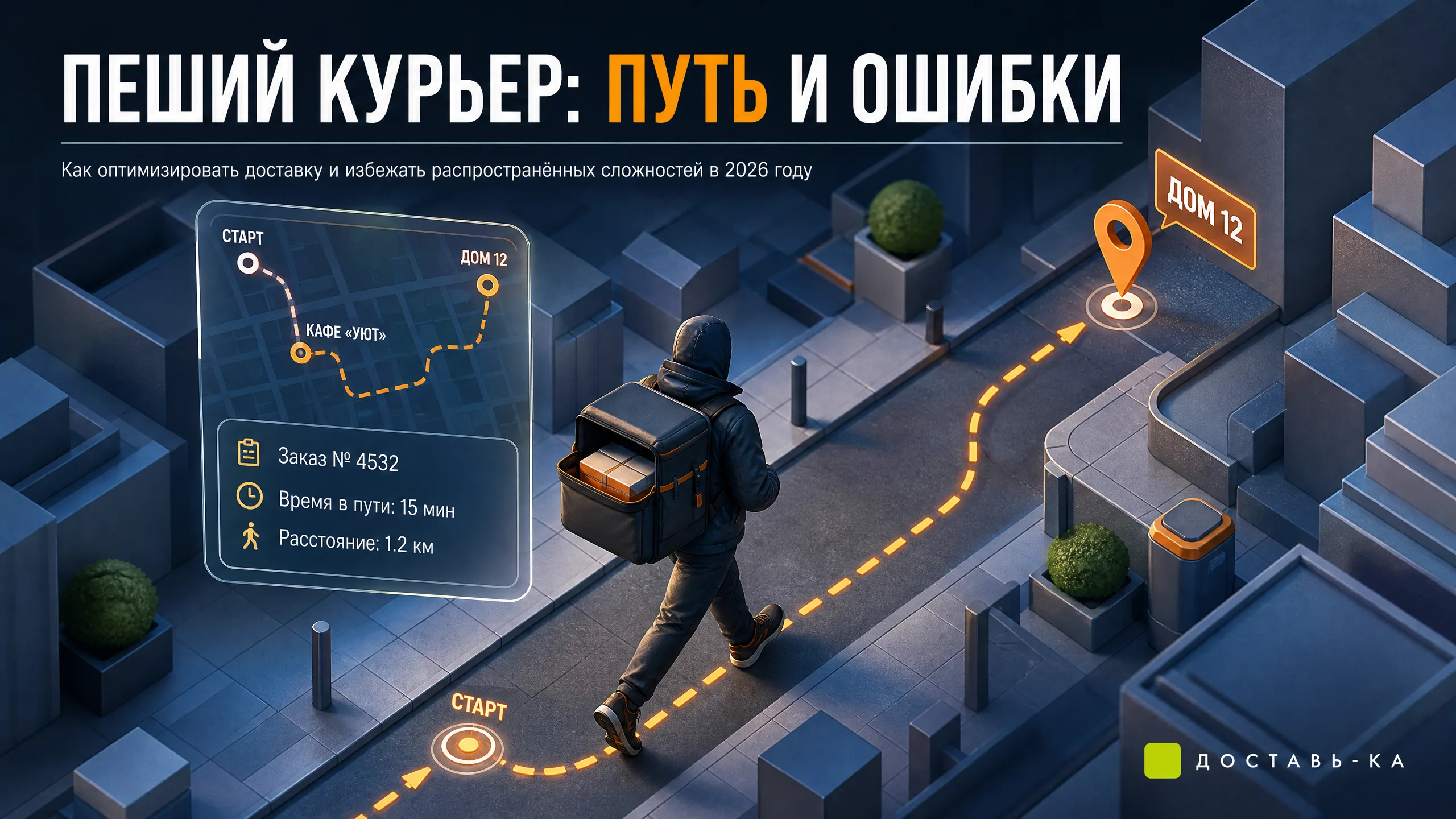 Доставка еды пешком: преимущества и особенности для курьера в 2026 году