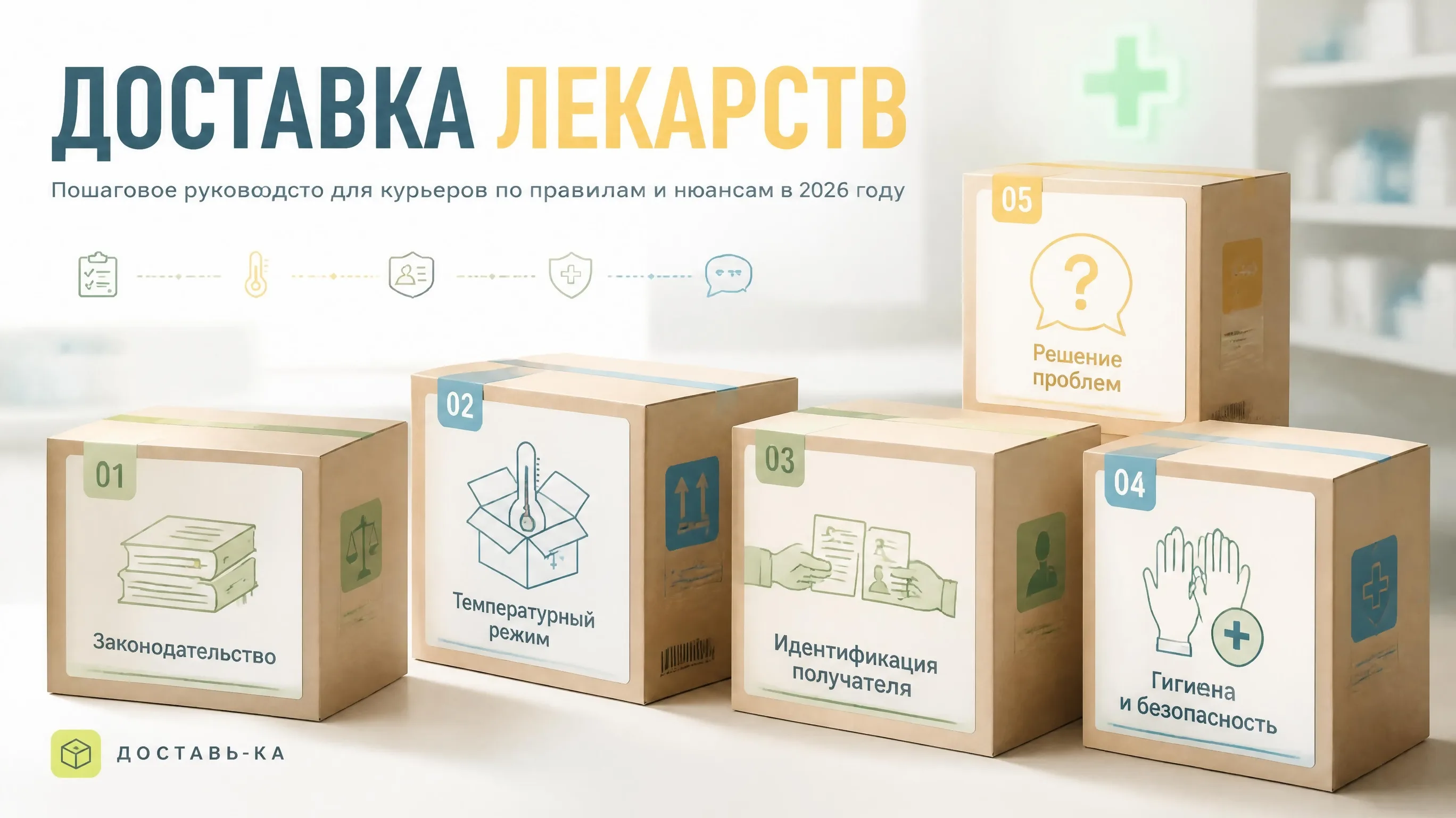 Доставка лекарств из аптек: правила и нюансы для курьеров в 2026 году