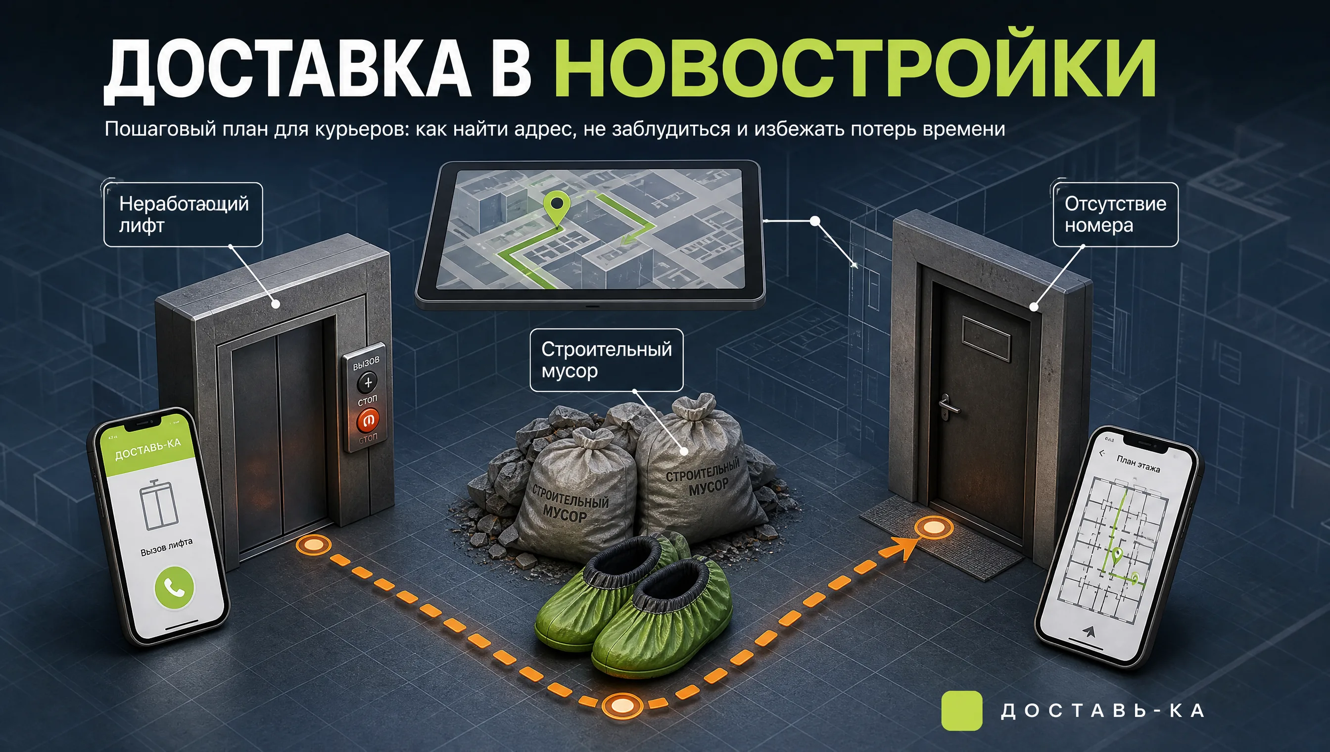 Доставка в новостройки: как выжить курьеру в 2026 году