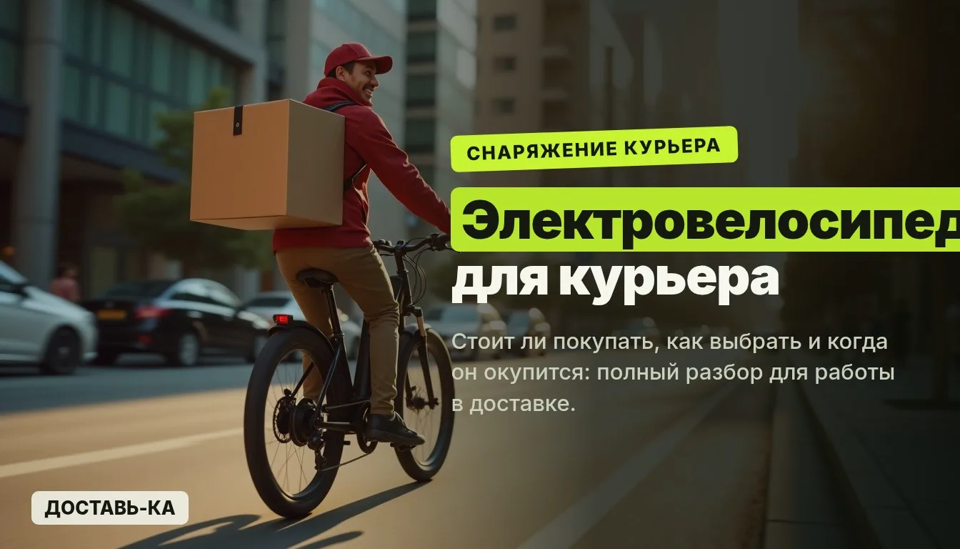 Электровелосипед курьеру: стоит ли покупать? Плюсы, минусы и расчет окупаемости