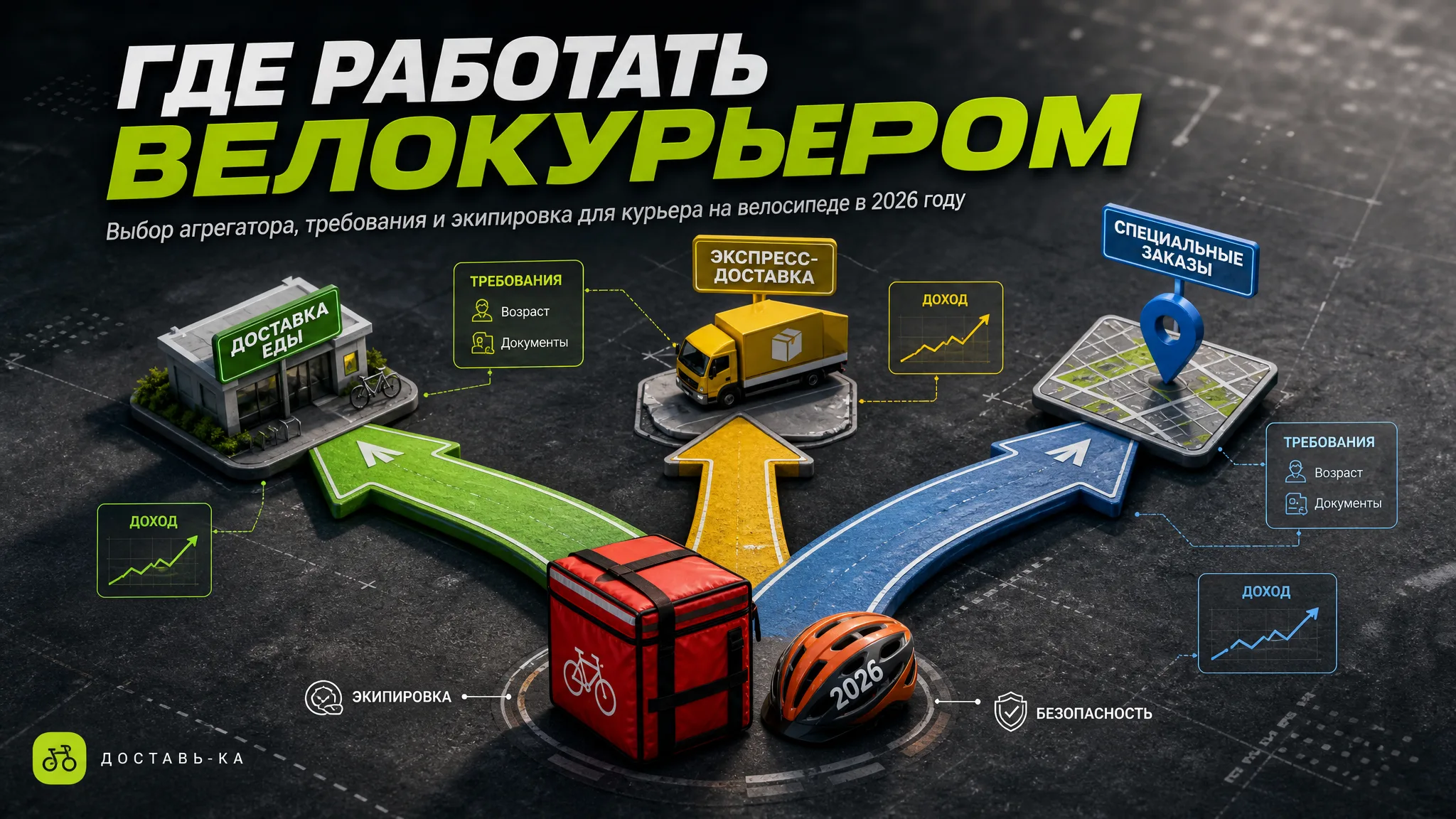 Где лучше работать курьером на велосипеде в 2026 году: полный обзор