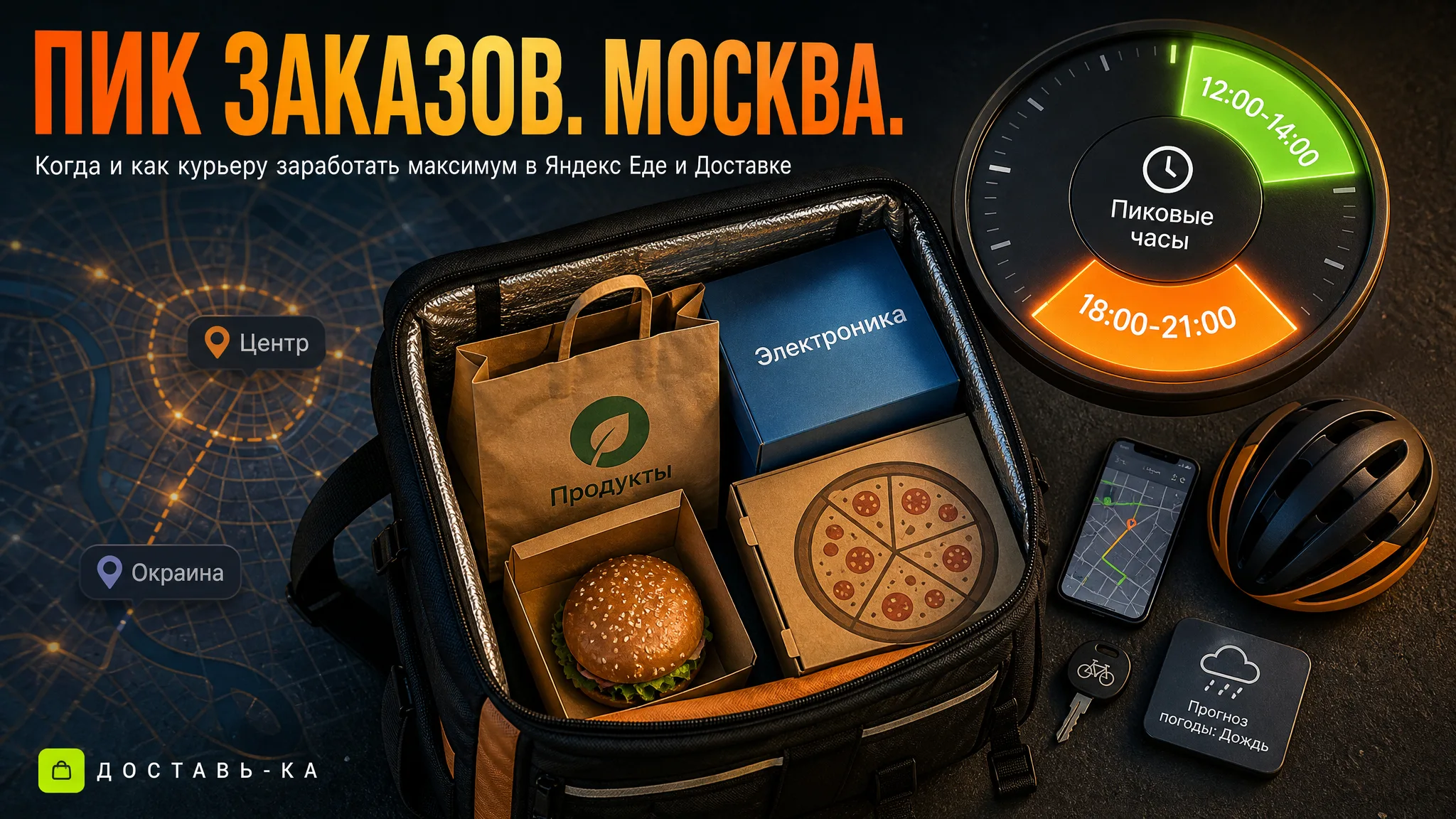 Когда больше заказов на доставку в Москве в 2026 году?