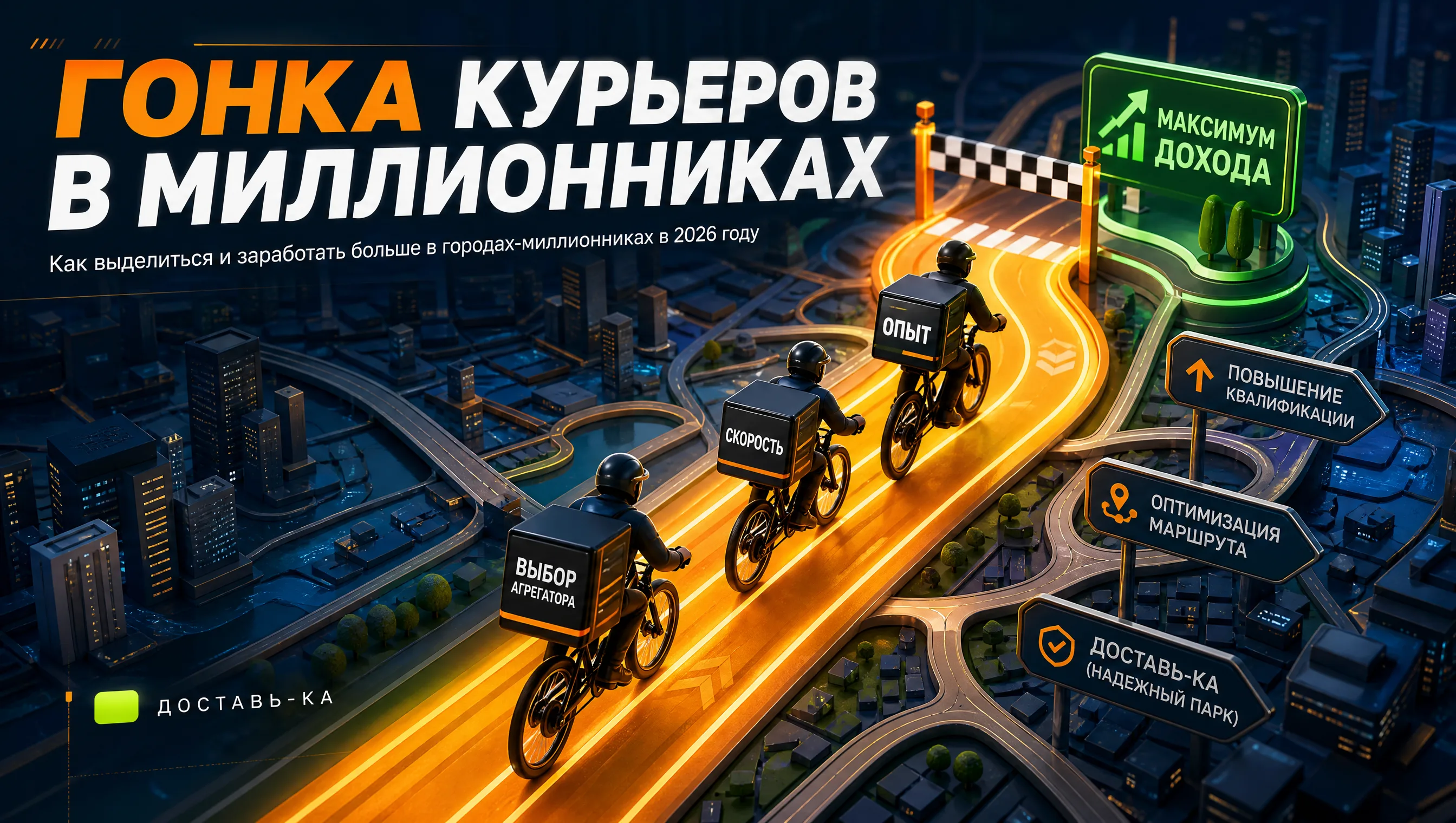 Конкуренция курьеров в миллионниках: как выделиться в 2026 году