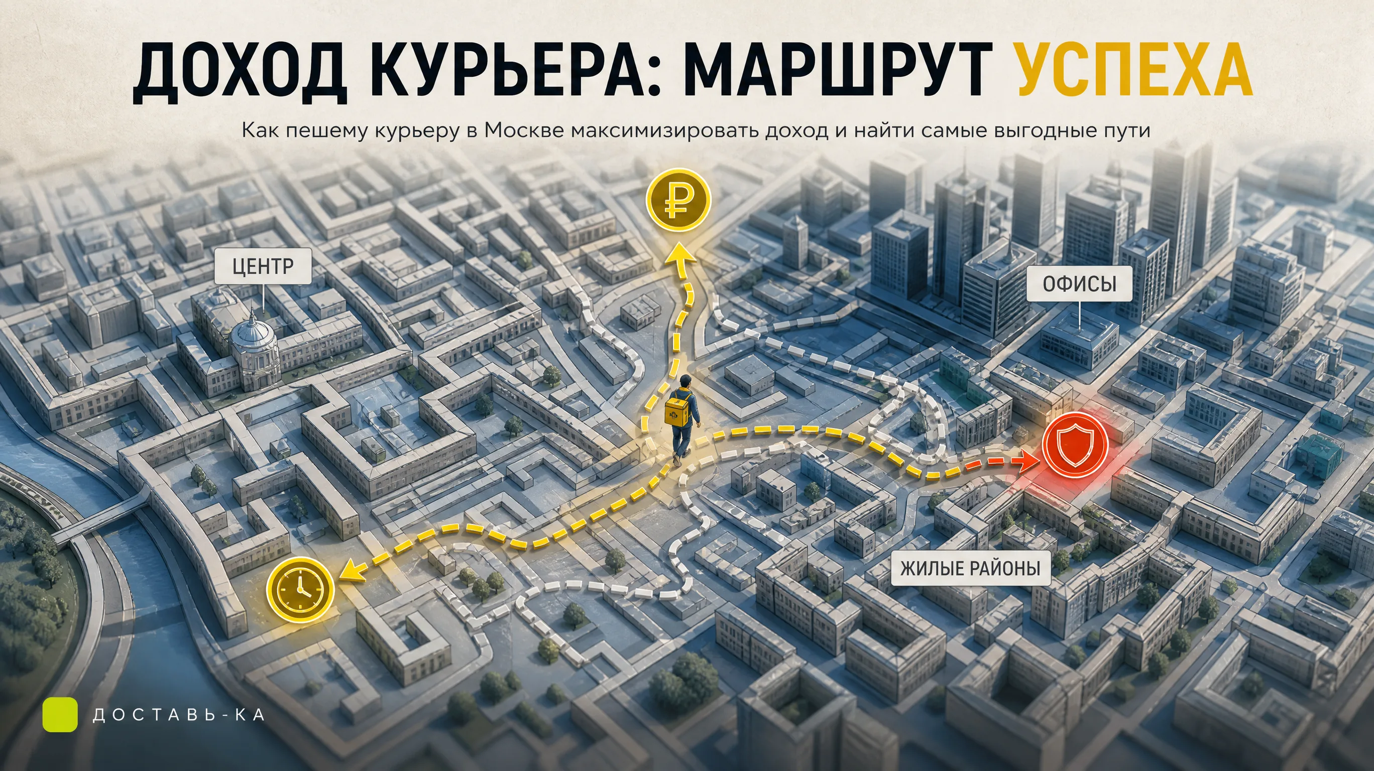 Пеший курьер доход Москва: как максимизировать заработок в 2026 году