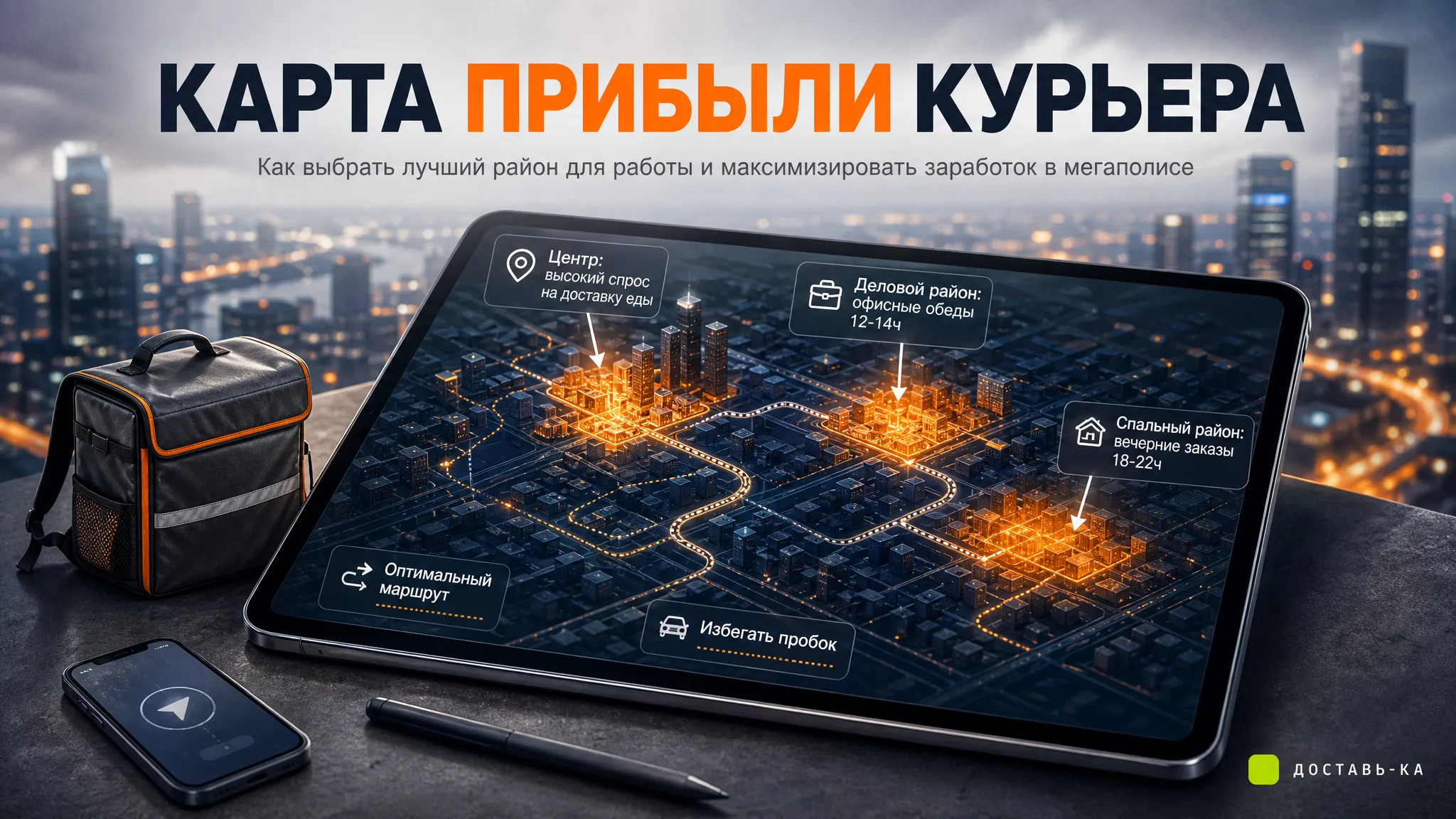 Работа курьером: какой район выбрать в городах-миллионниках 2026