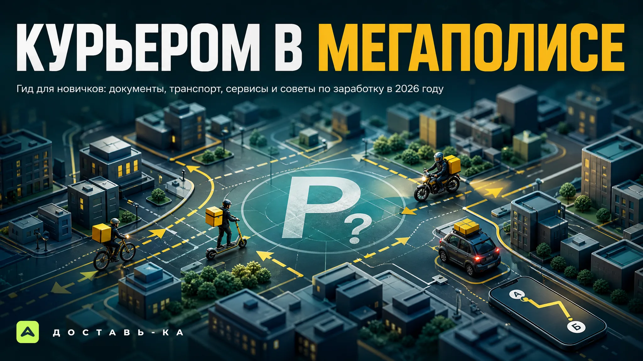 Города-миллионники: как начать работать курьером новичку в 2026 году