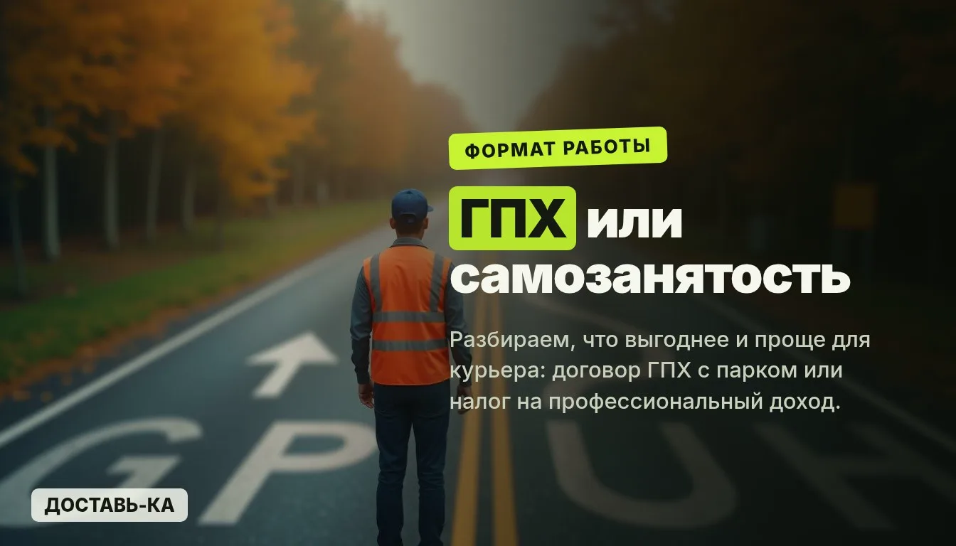 ГПХ или самозанятость для курьера: что выгоднее и проще в 2026 году