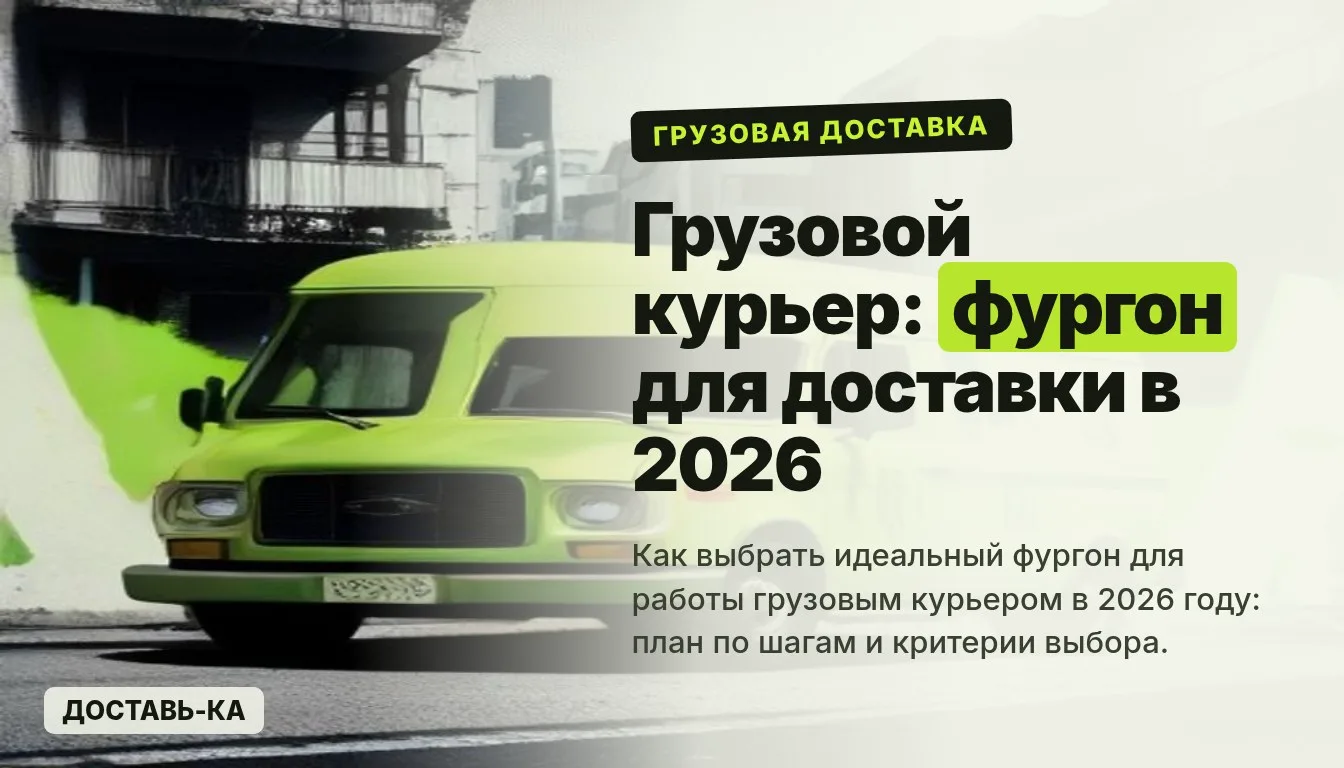 Грузовой курьер: как выбрать идеальный фургон для доставки в 2026 году