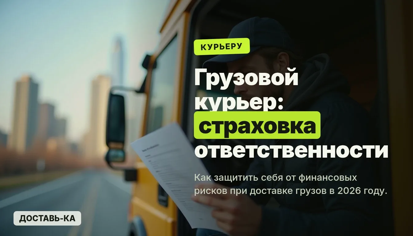 Грузовой курьер: страховка ответственности перед клиентом в 2026 году