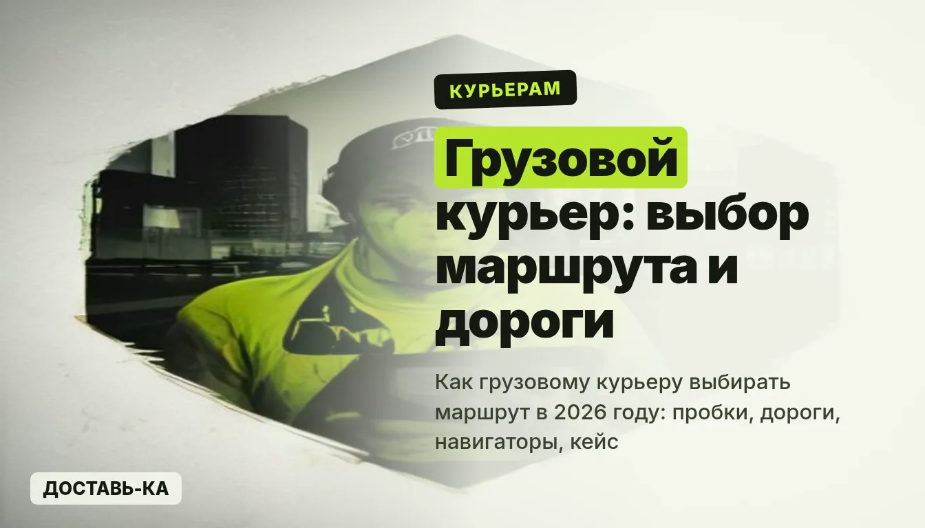 Грузовой курьер: как выбирать маршрут с учетом дорог и пробок в 2026