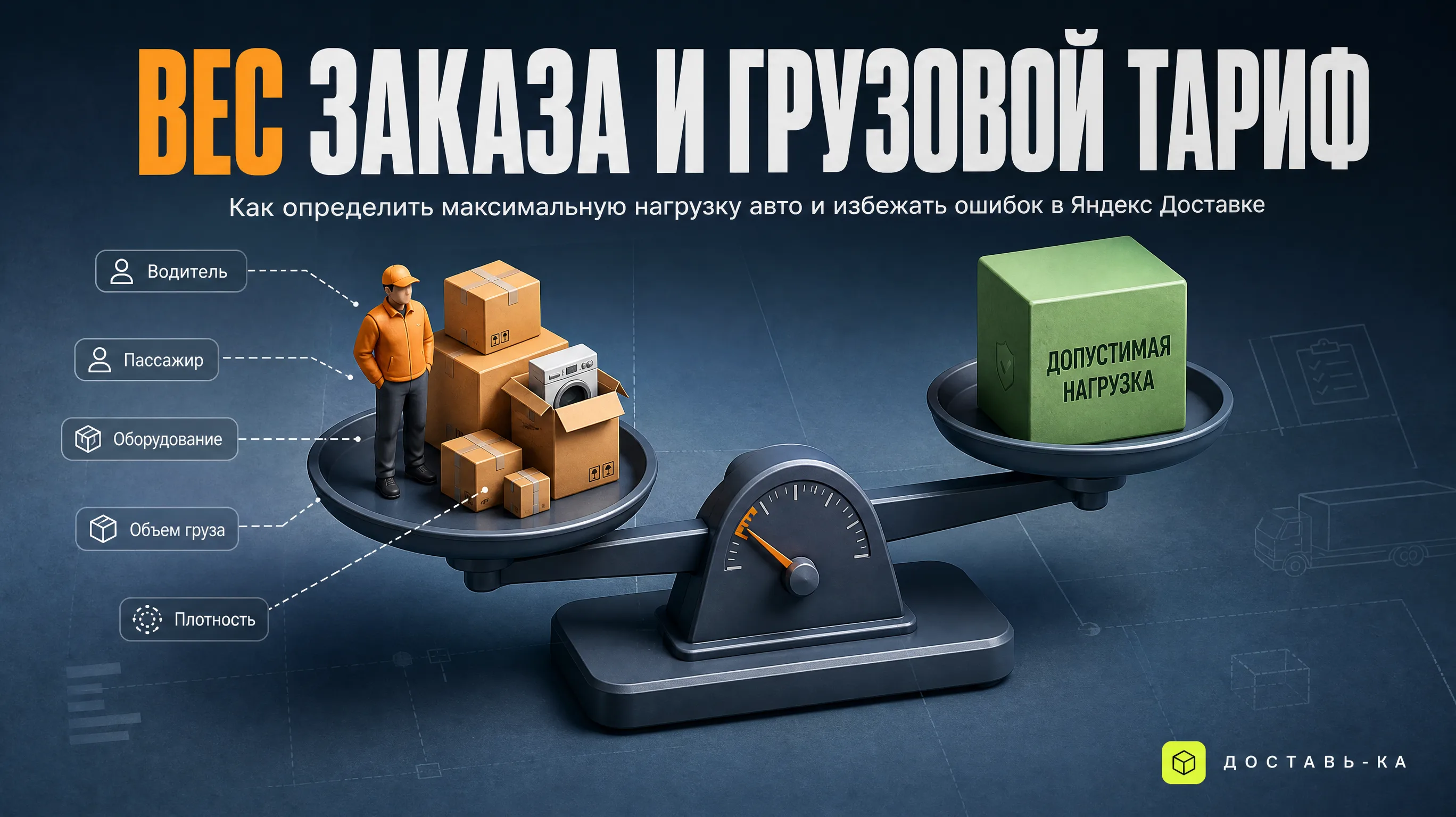 Максимальный вес заказа в грузовом тарифе: как определить в 2026 году
