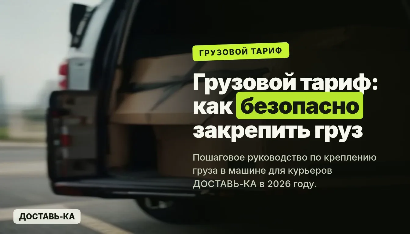 Грузовой тариф: как правильно и безопасно закрепить груз в машине в 2026 году