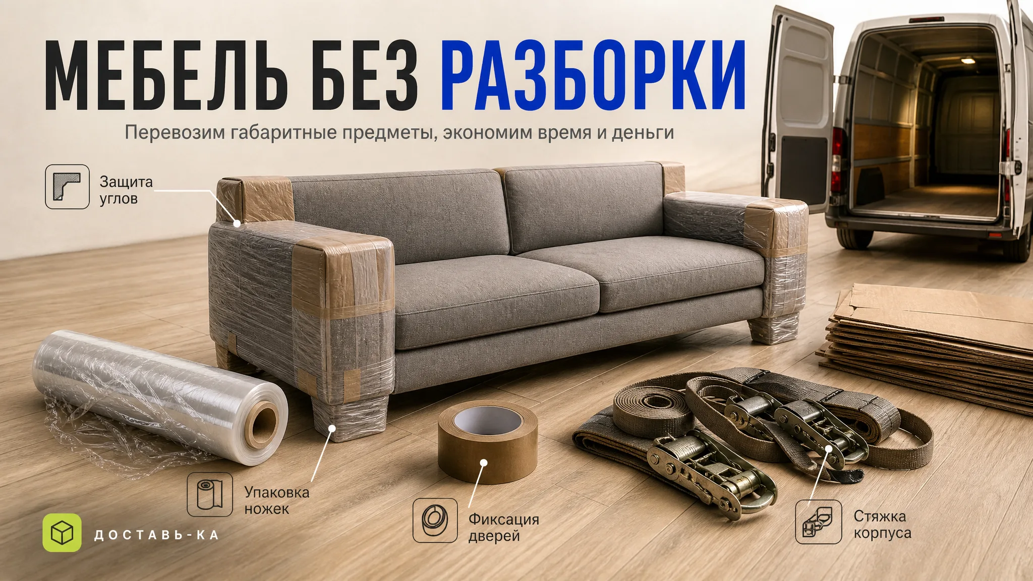 Грузовой тариф: как перевозить мебель без разборки с ДОСТАВЬ-КА в 2026 году