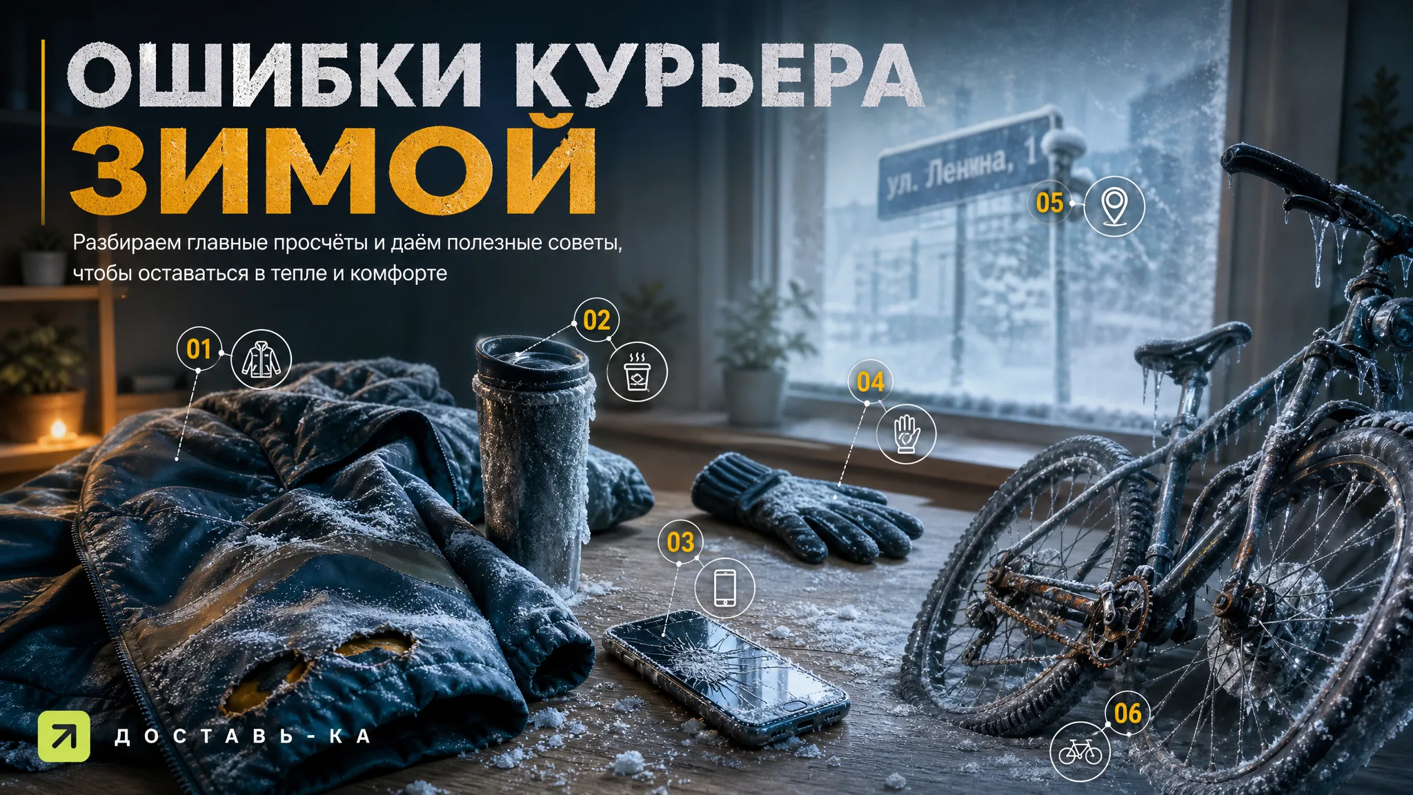 Холодные руки и ноги: как курьеру не замерзнуть зимой в 2026 году