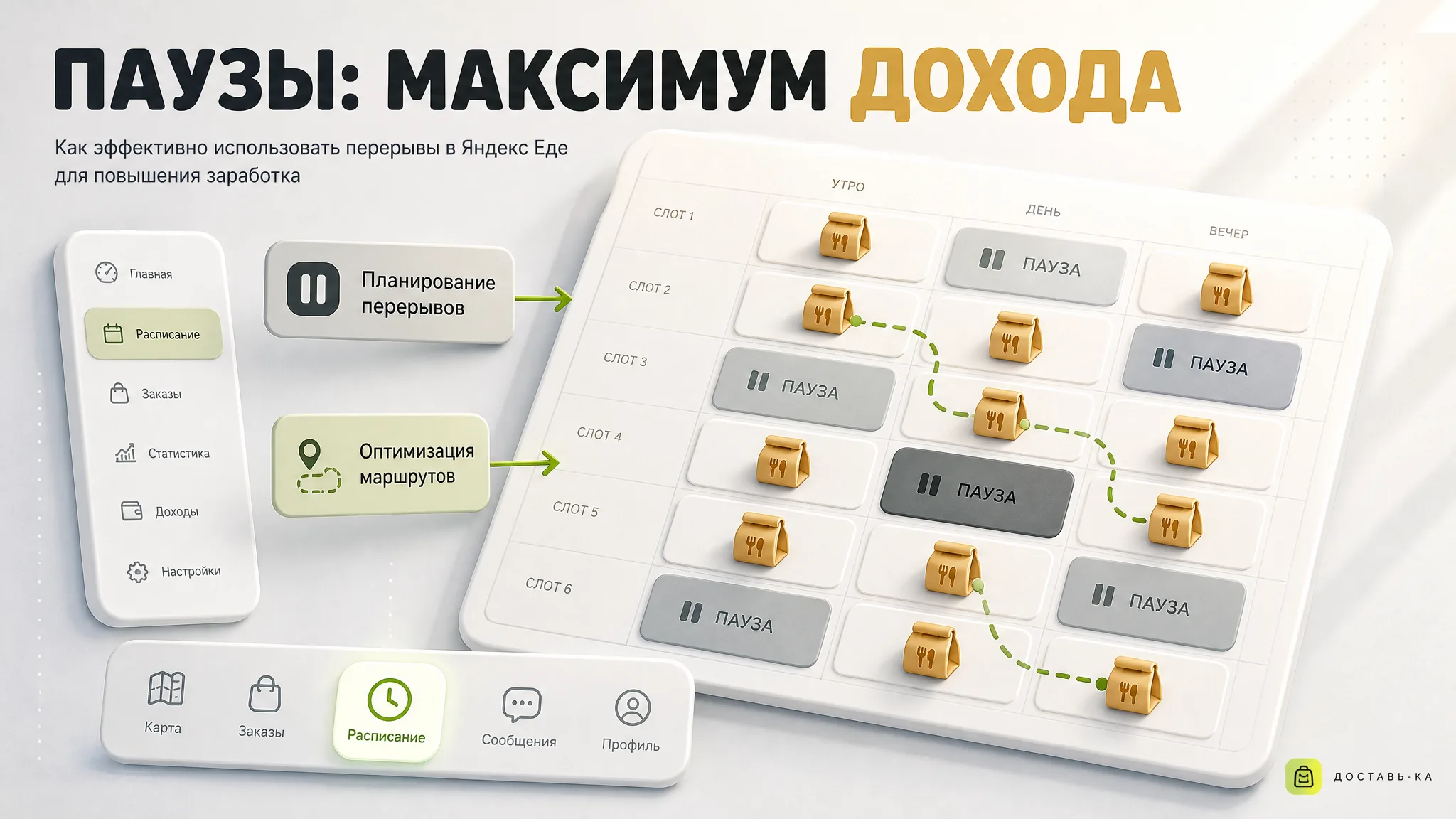 Как эффективно использовать паузы на слотах Яндекс Еды в 2026 году