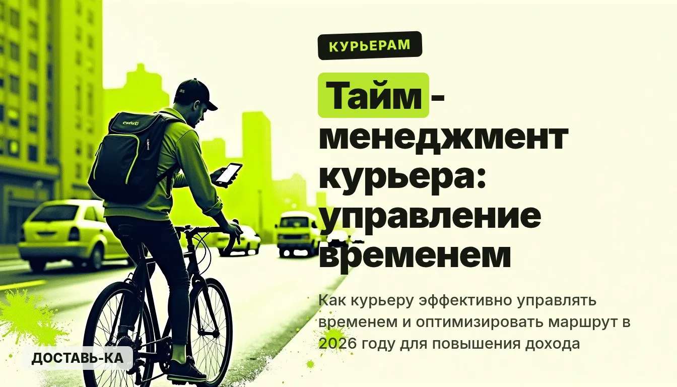 Как курьеру эффективно управлять временем и маршрутом в 2026 году