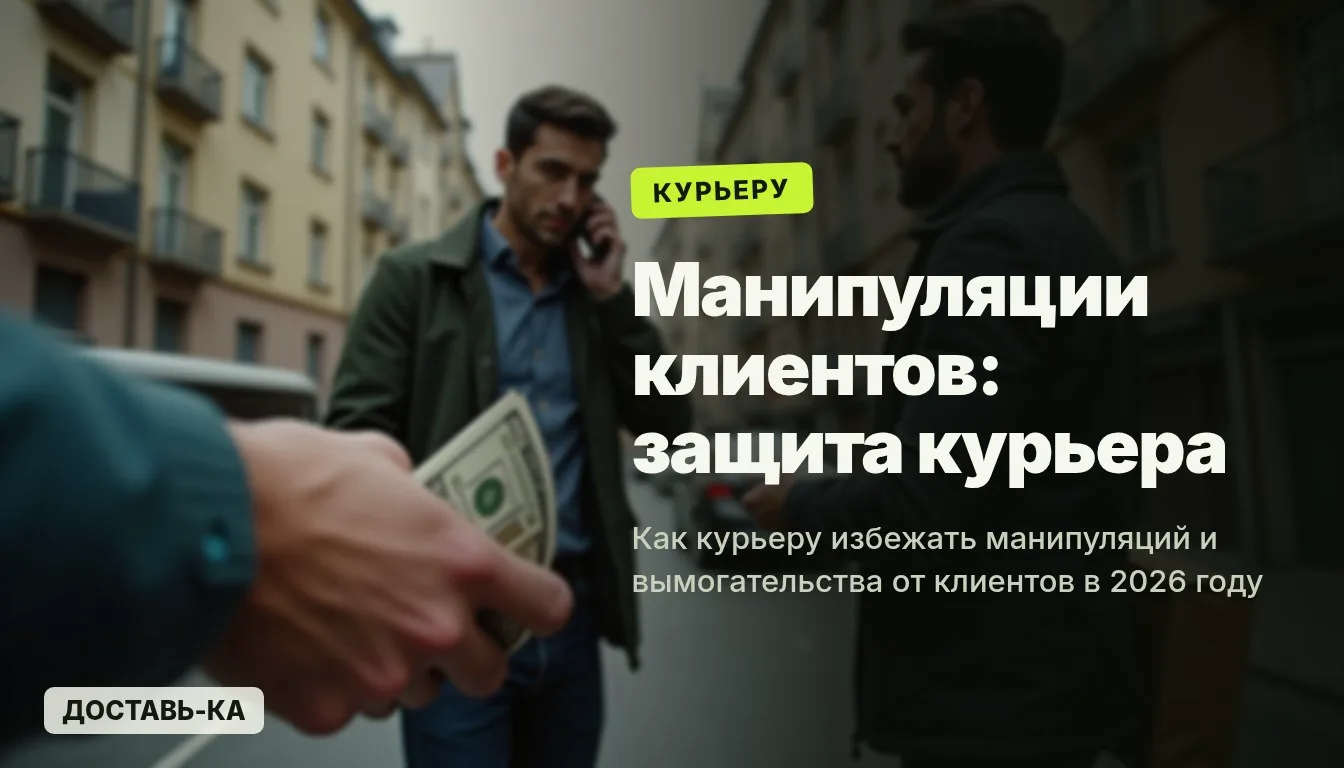 Как курьеру избежать манипуляций и вымогательства от клиентов в 2026