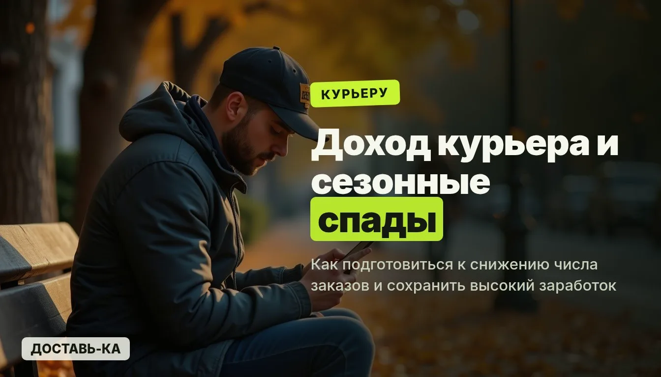 Сезонные спады заказов курьера: как сохранить доход в 2026 году