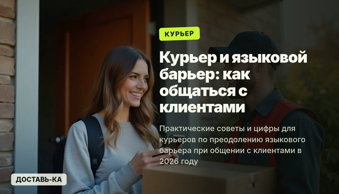 Курьер: языковой барьер в общении с клиентами в 2026 году