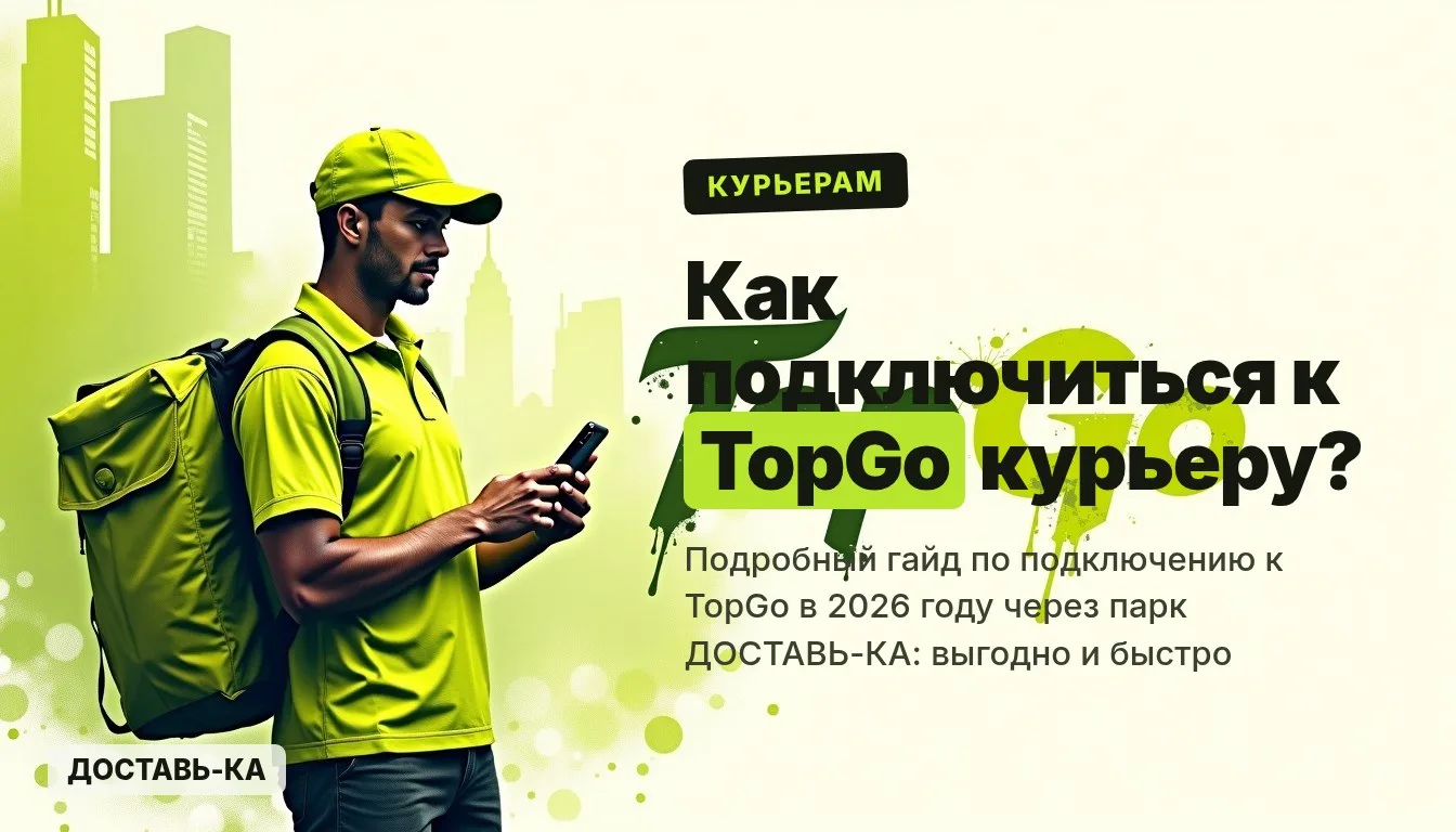 Как подключиться к TopGo курьеру в 2026 году через ДОСТАВЬ-КА?