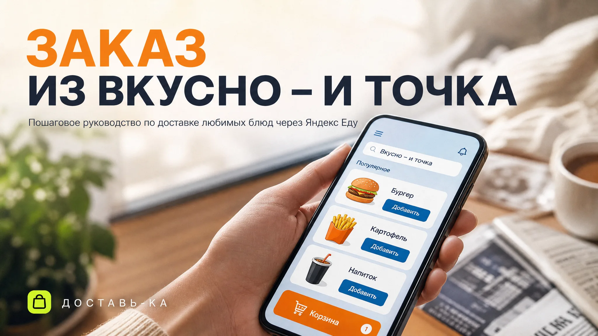 Как работает доставка из Вкусно – и точка через Яндекс Еду в 2026