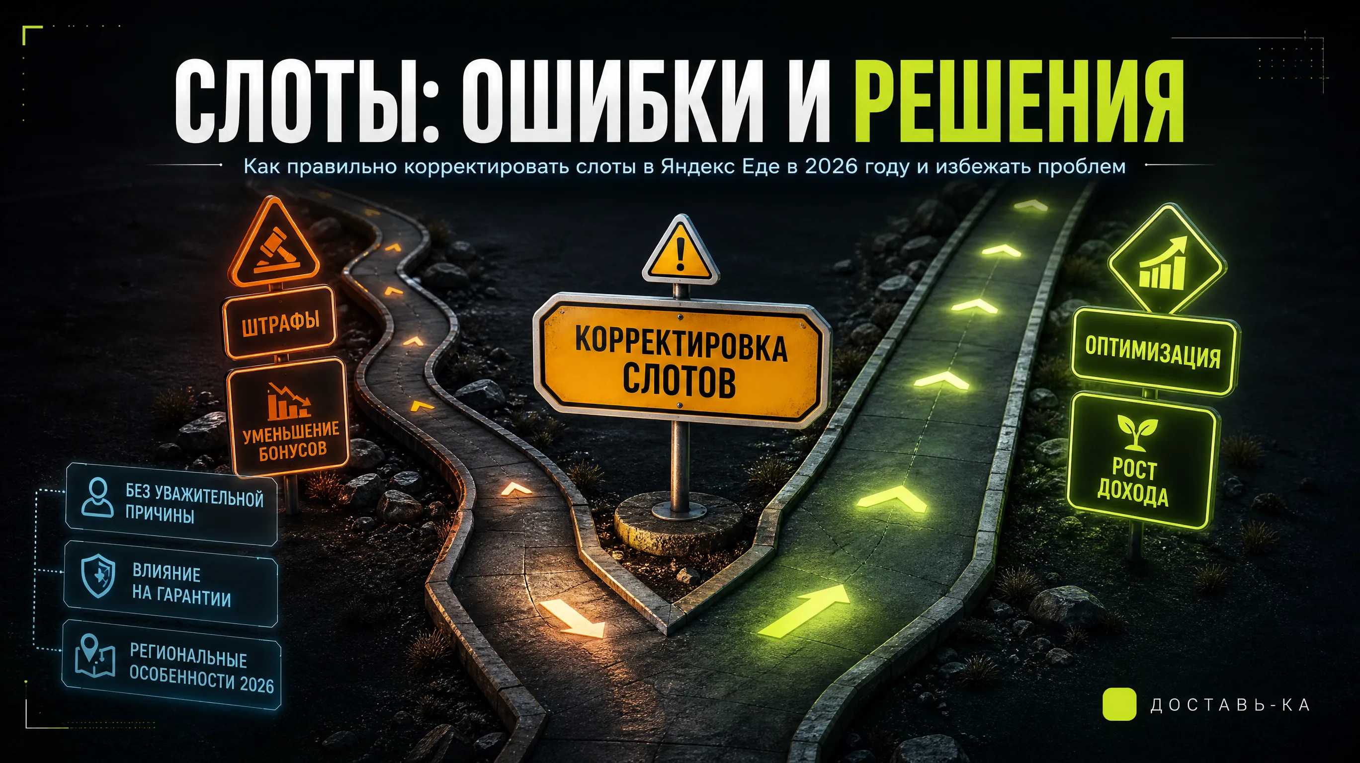 Как работает корректировка слотов в Яндекс Еде для курьеров в 2026 году