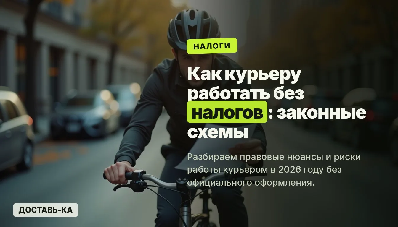 Как курьеру работать без налогов: законные схемы и риски в 2026 году