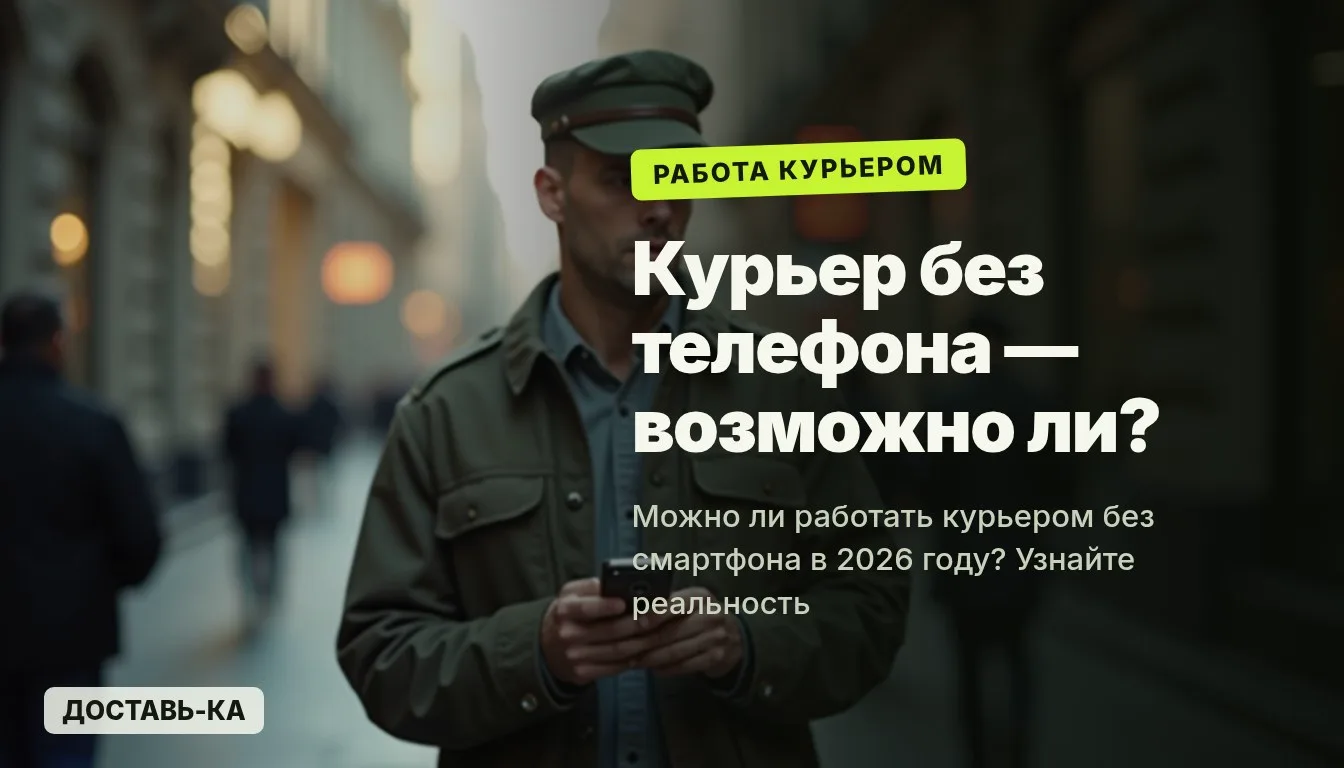Курьер без телефона: миф или реальность в 2026 году?