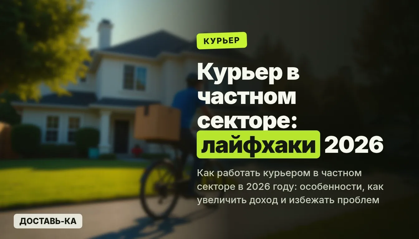 Работа курьером в частном секторе: особенности и лайфхаки 2026