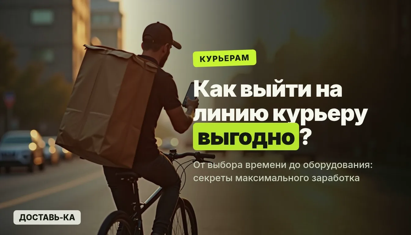 Как выйти на линию курьеру выгодно в 2026 году и заработать больше