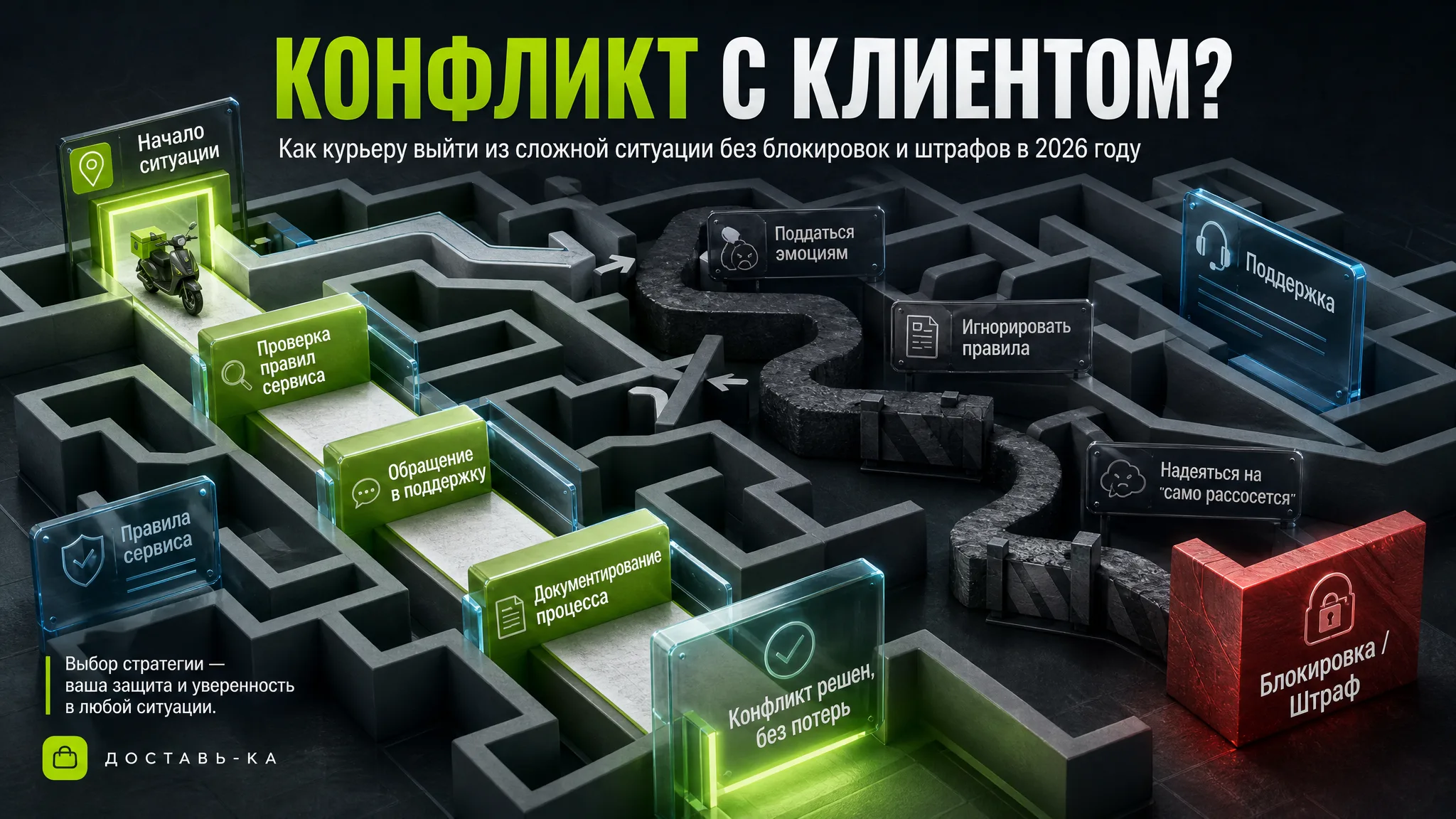 Конфликт курьера с клиентом: что делать и как решить без потерь в 2026