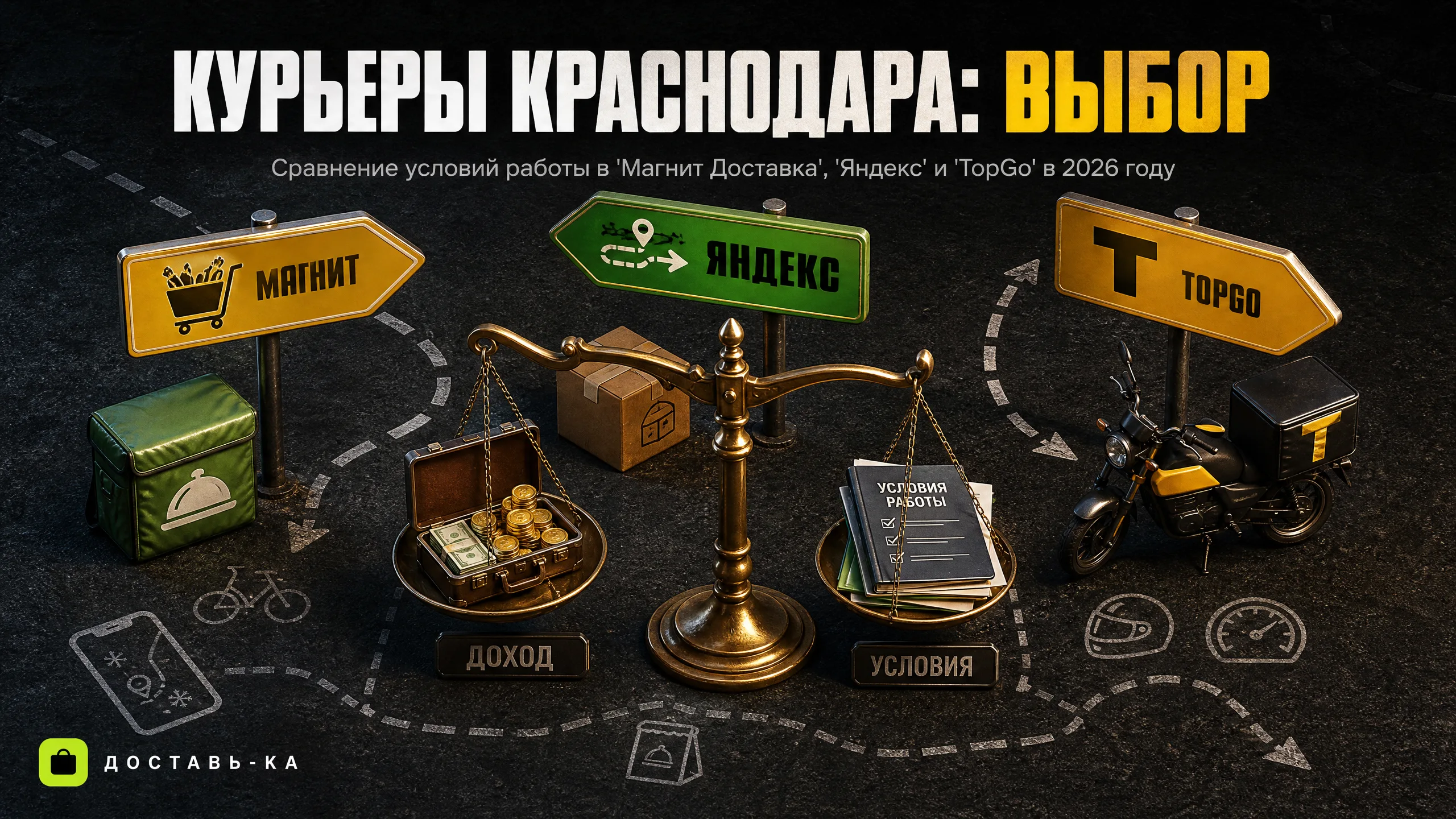 Курьер Магнит Доставка Краснодар: условия и сравнение с Яндекс и TopGo в 2026